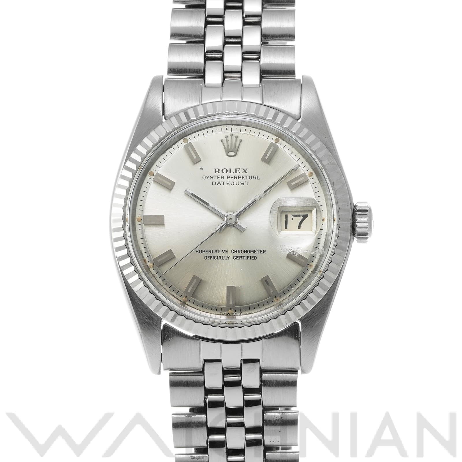 デイトジャスト 1601 17番台(1968年頃製造) シルバー ロレックス ROLEX メンズ 【中古】