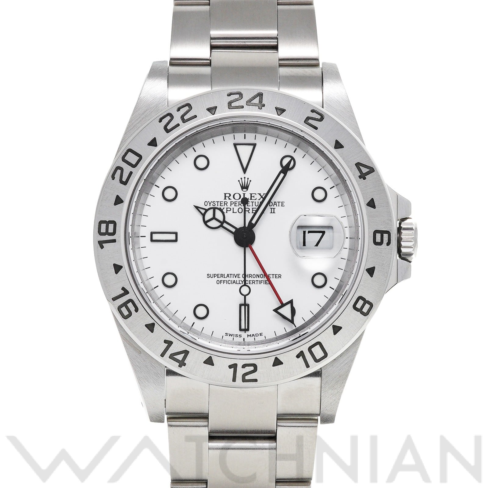 ロレックス エクスプローラーII 16570 ホワイト メンズ 時計 【中古】【wristwatch】