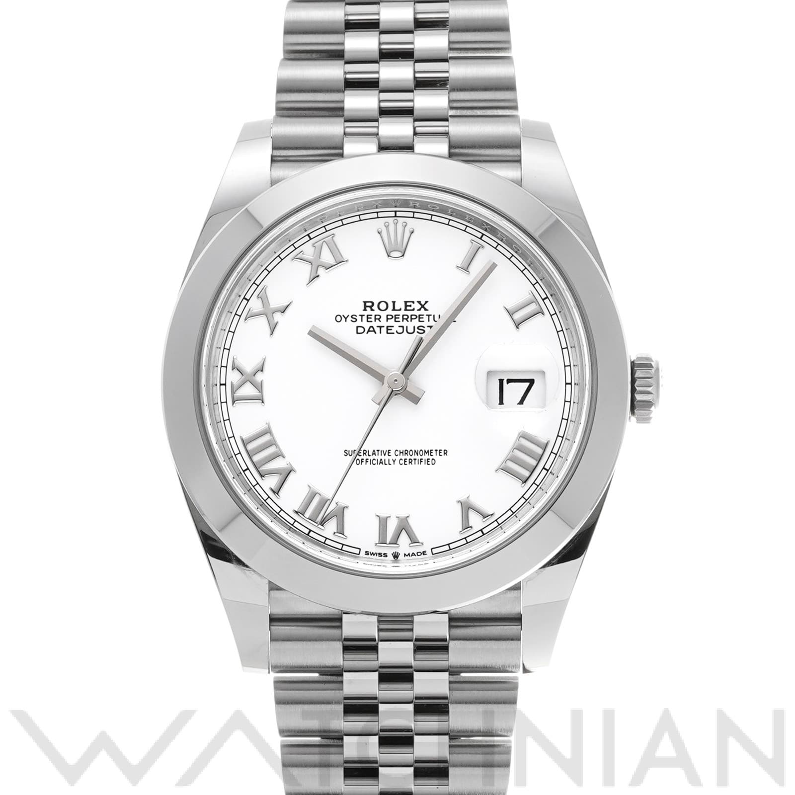 ロレックス / ROLEX デイトジャスト 41 126300 ホワイト メンズ 時計 【未使用】【wristwatch】