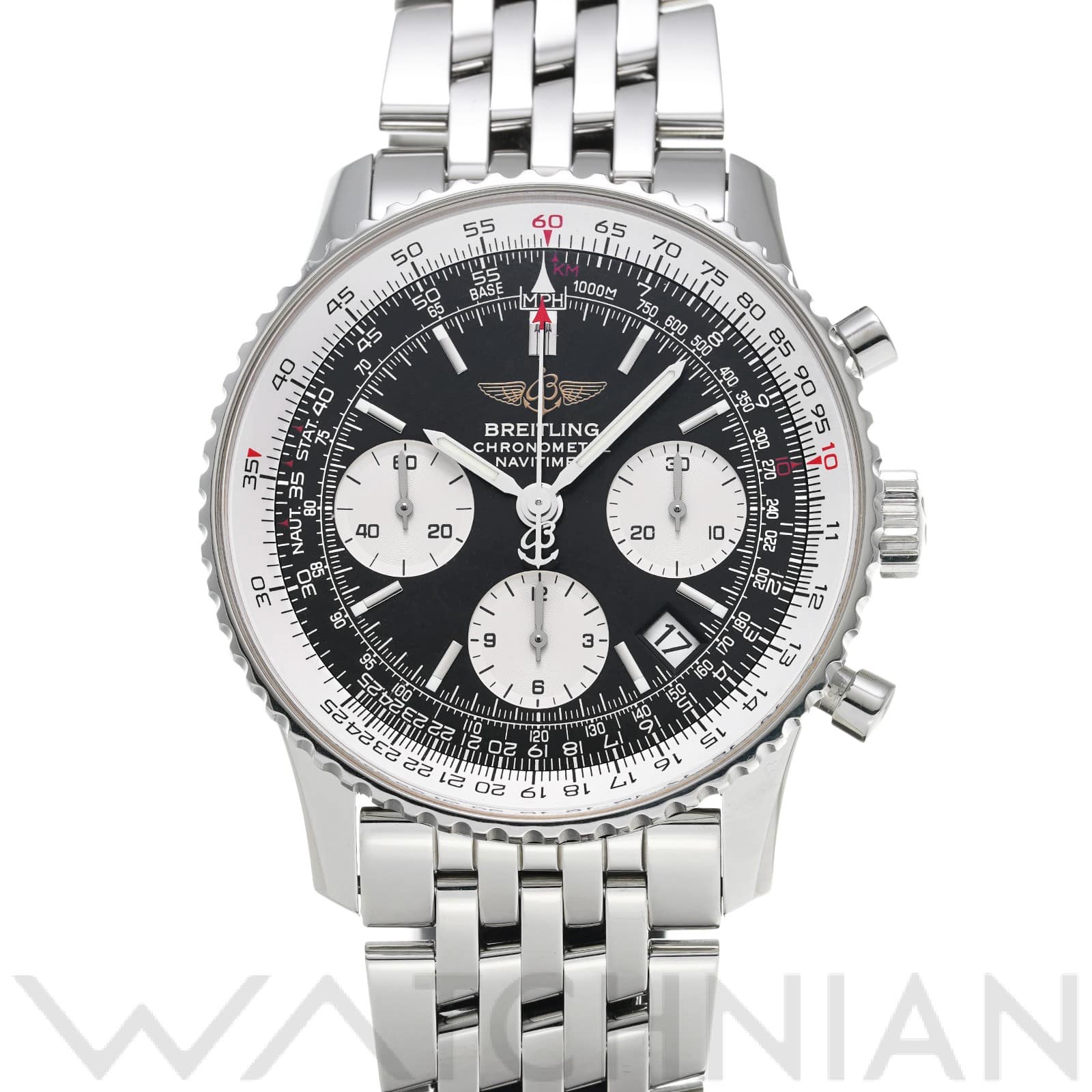 ブライトリング / BREITLING ナビタイマー A232B35NP ブラック/シルバー メンズ 時計 【中古】【wristwatch】