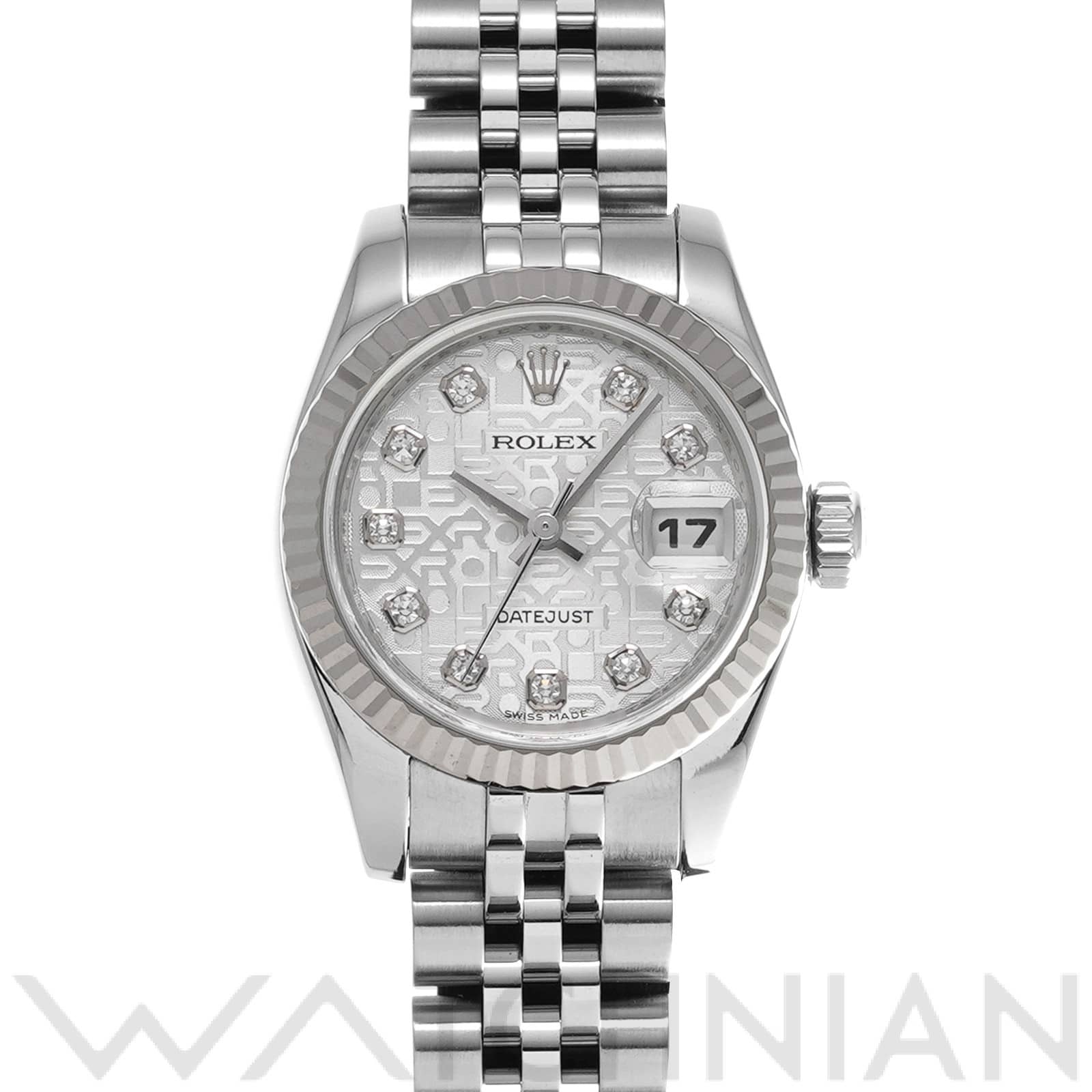ロレックス レディ デイトジャスト 26 179174G シルバーコンピュータ/ダイヤモンド レディース 時計 【中古】【wristwatch】