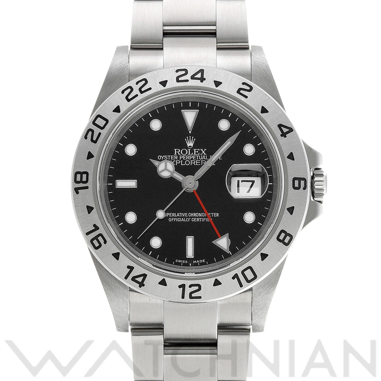 ロレックス エクスプローラーII 16570 ブラック メンズ 時計 【中古】【wristwatch】