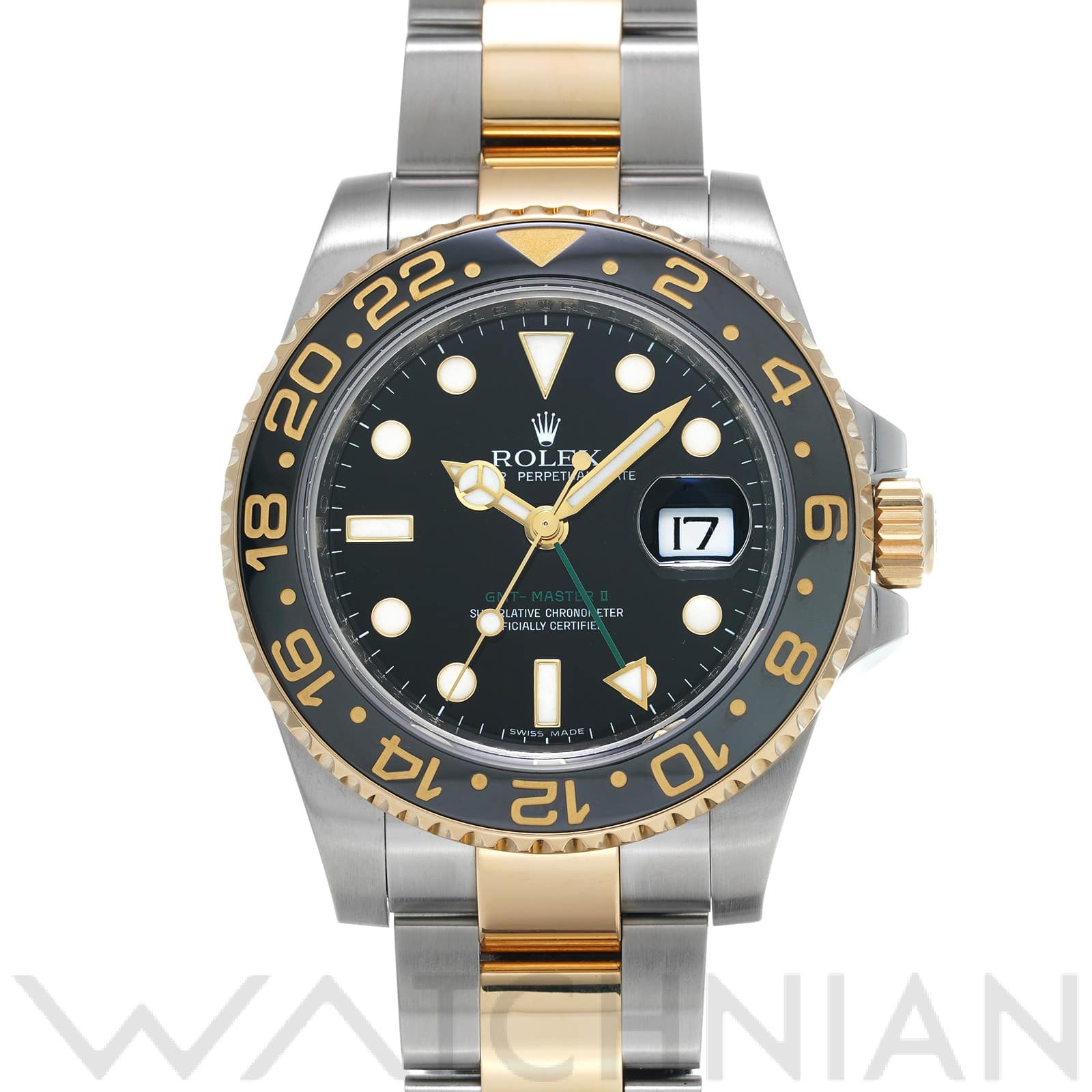 ロレックス GMTマスターII 116713LN ブラック メンズ 時計 【中古】【wristwatch】