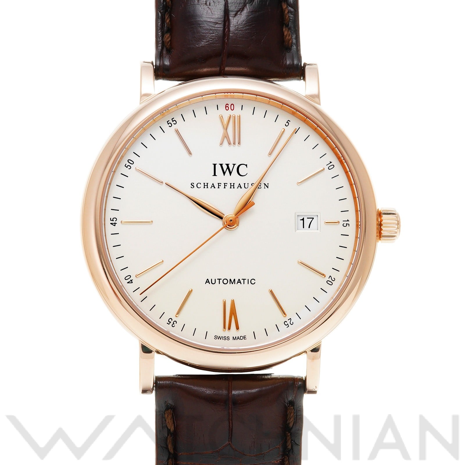 ポートフィノ オートマティック IW356504 シルバーメッキ インターナショナルウォッチカンパニー IWC メンズ 【中古】