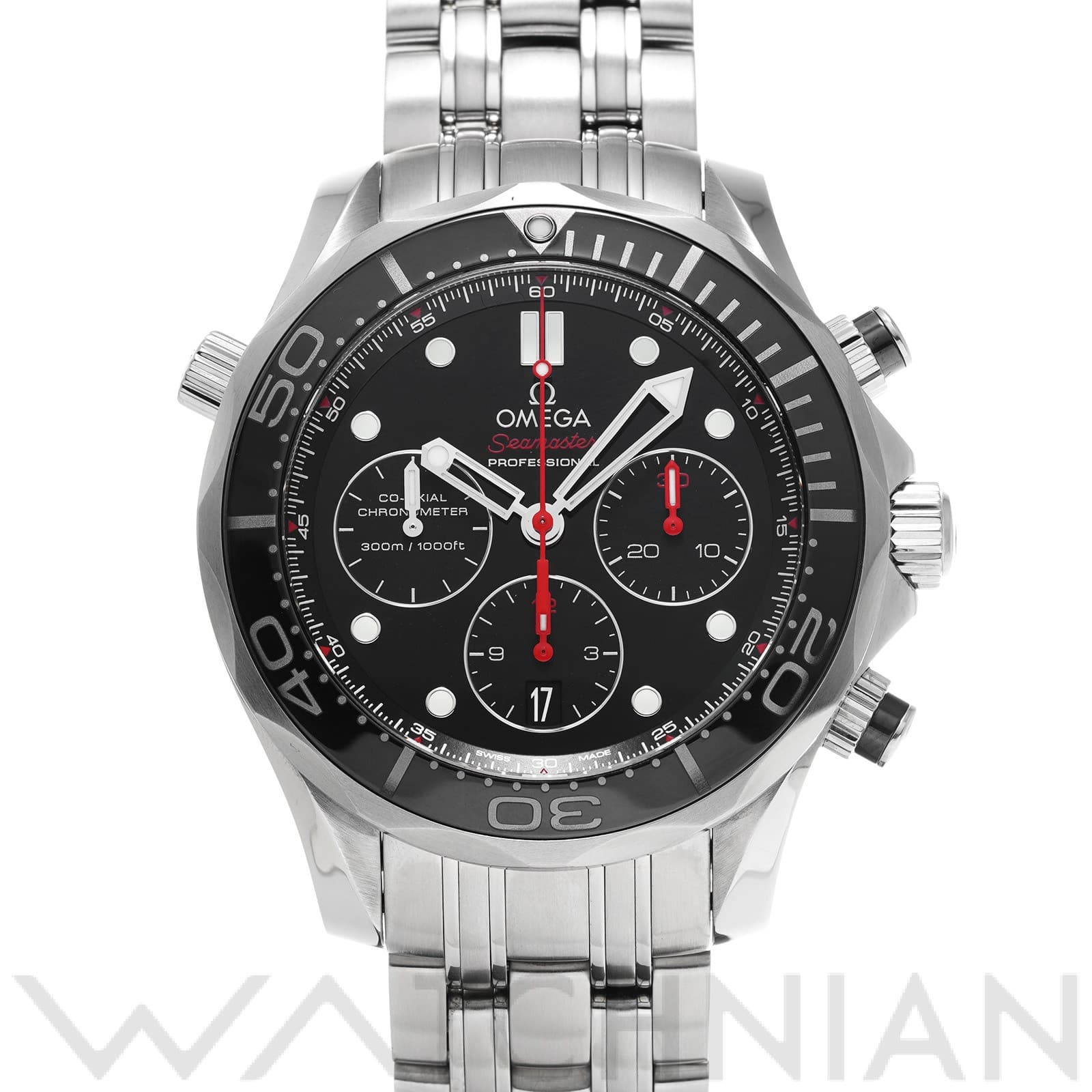 オメガ / OMEGA シーマスター ダイバー300 コーアクシャル クロノグラフ 212.30.44.50.01.001 ブラック メンズ 時計 【中古】【wristwatch】