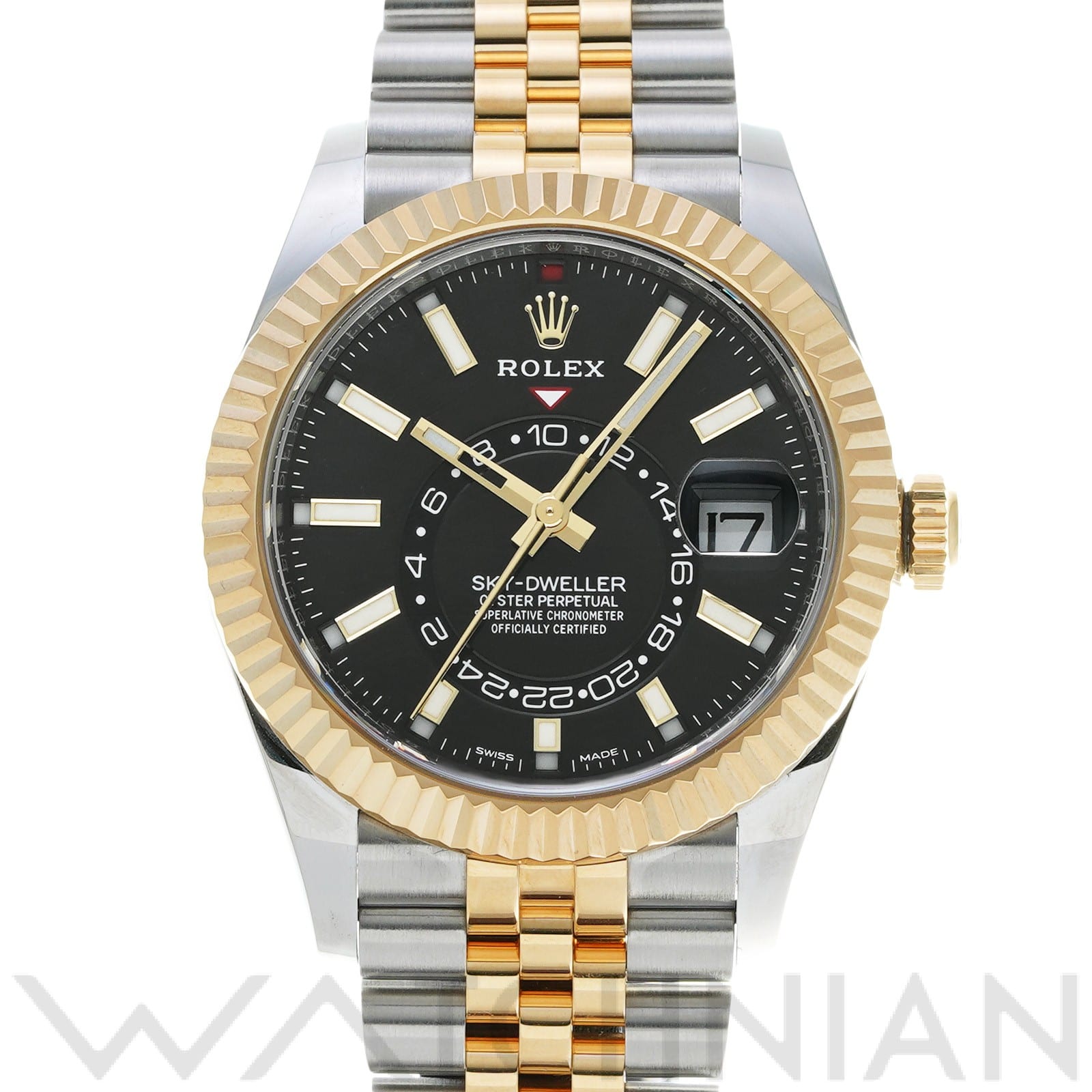 スカイドゥエラー 326933 ランダムシリアル ブライトブラック ロレックス ROLEX メンズ 【中古】