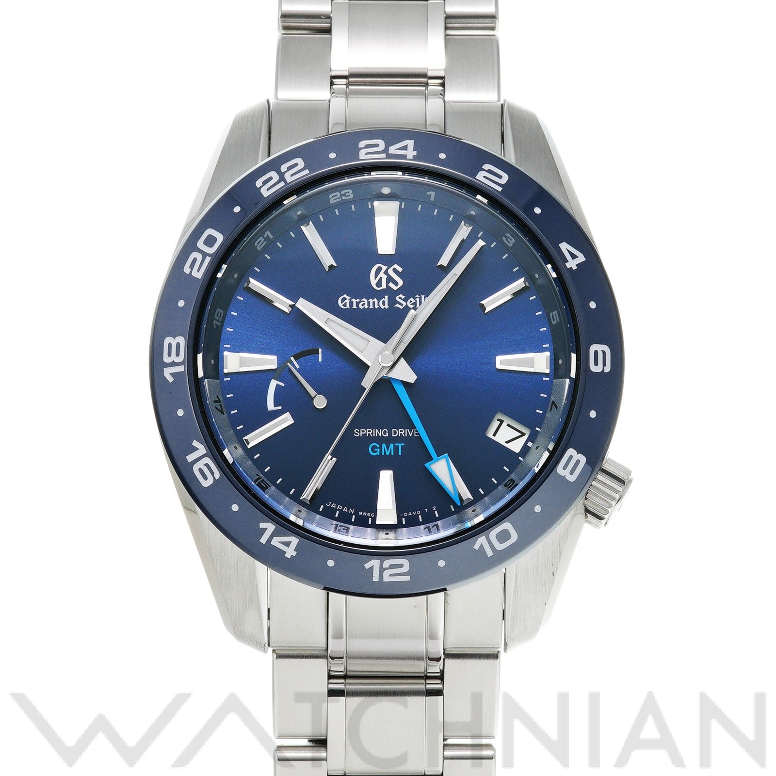 グランドセイコー / Grand Seiko スポーツコレクション スプリングドライブ GMT SBGE255 ブルー メンズ 時計 【中古】【wristwatch】