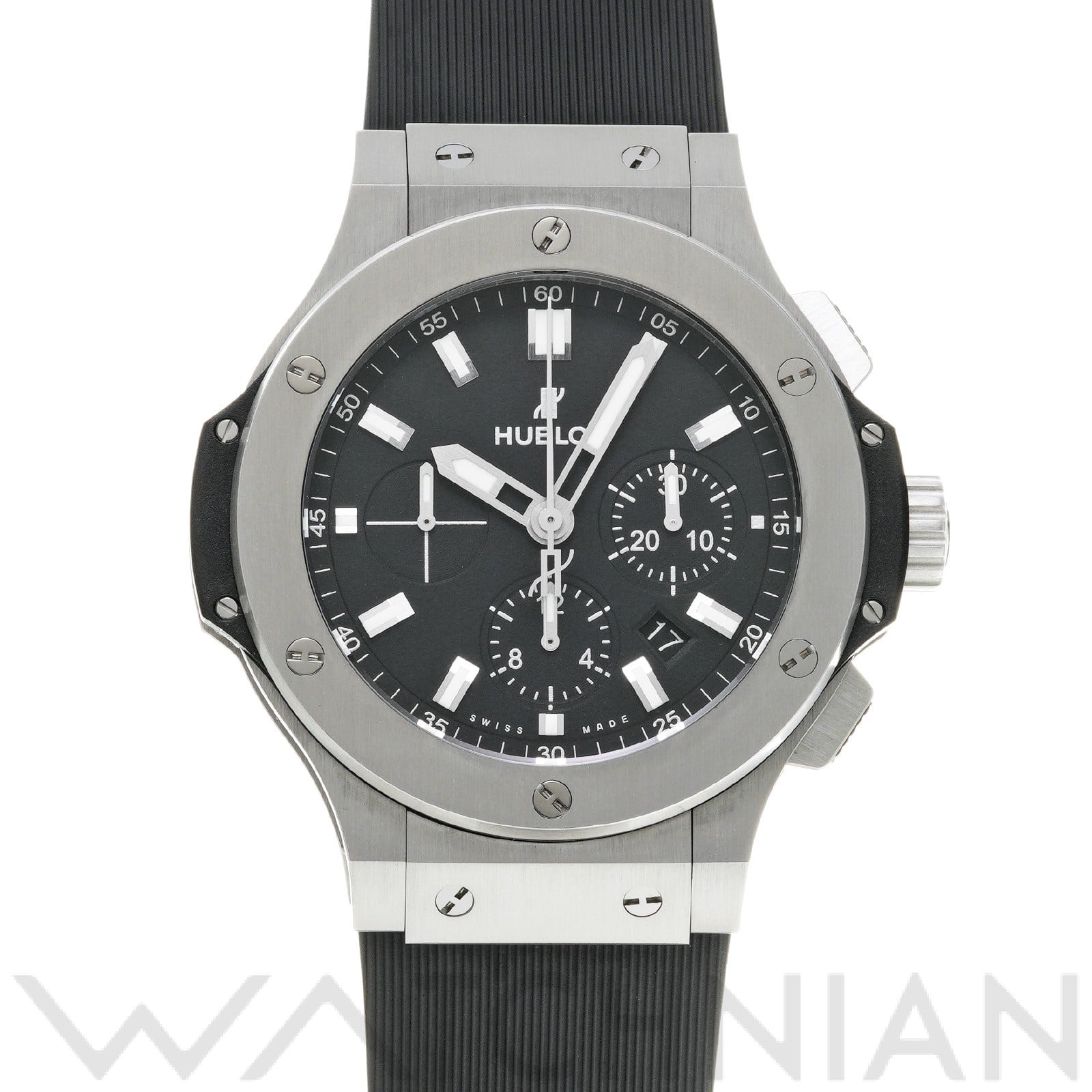 ビッグバン スチール 301.SX.1170.RX ブラック ウブロ HUBLOT メンズ 【中古】