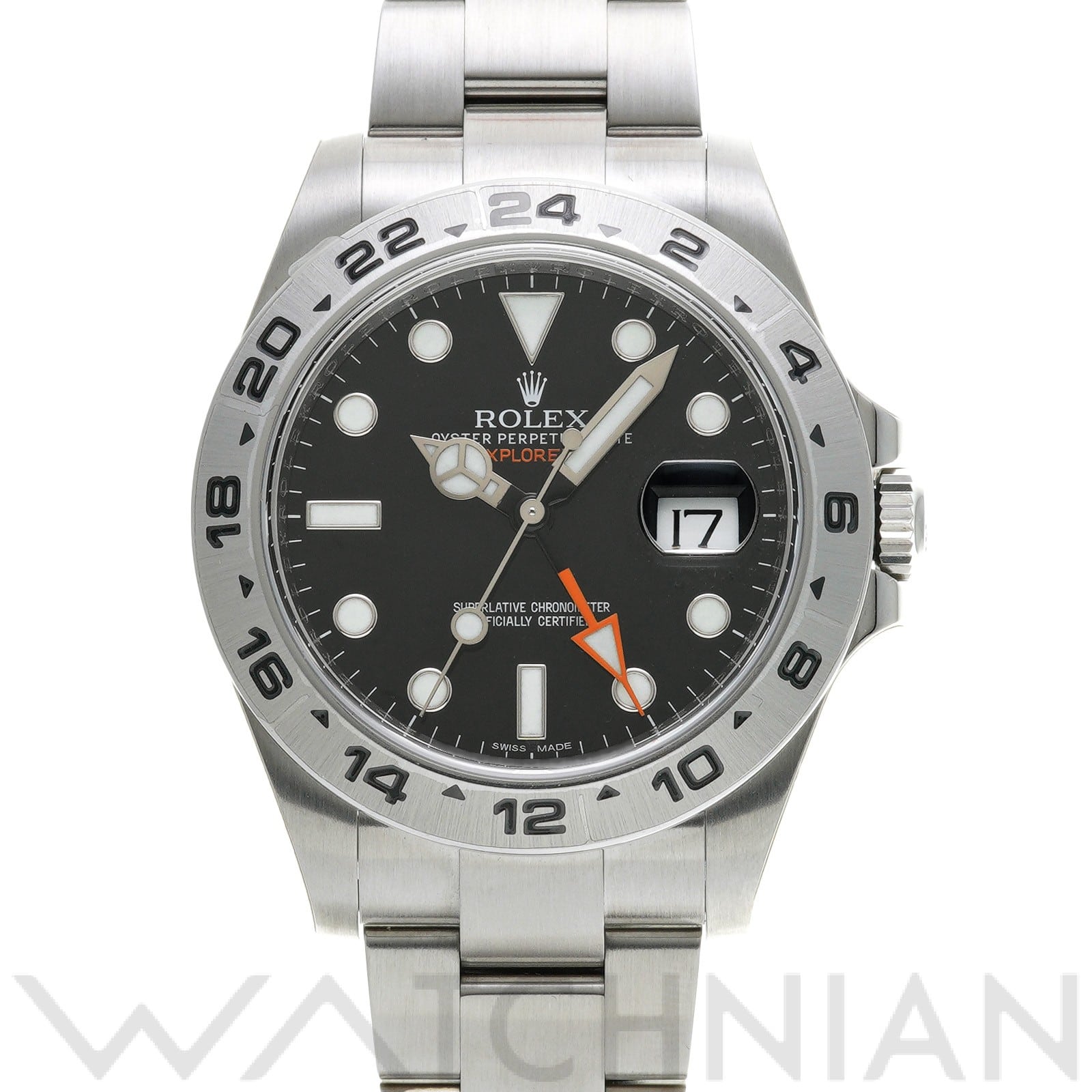 ロレックス エクスプローラーII 216570 ブラック メンズ 時計 【中古】【wristwatch】