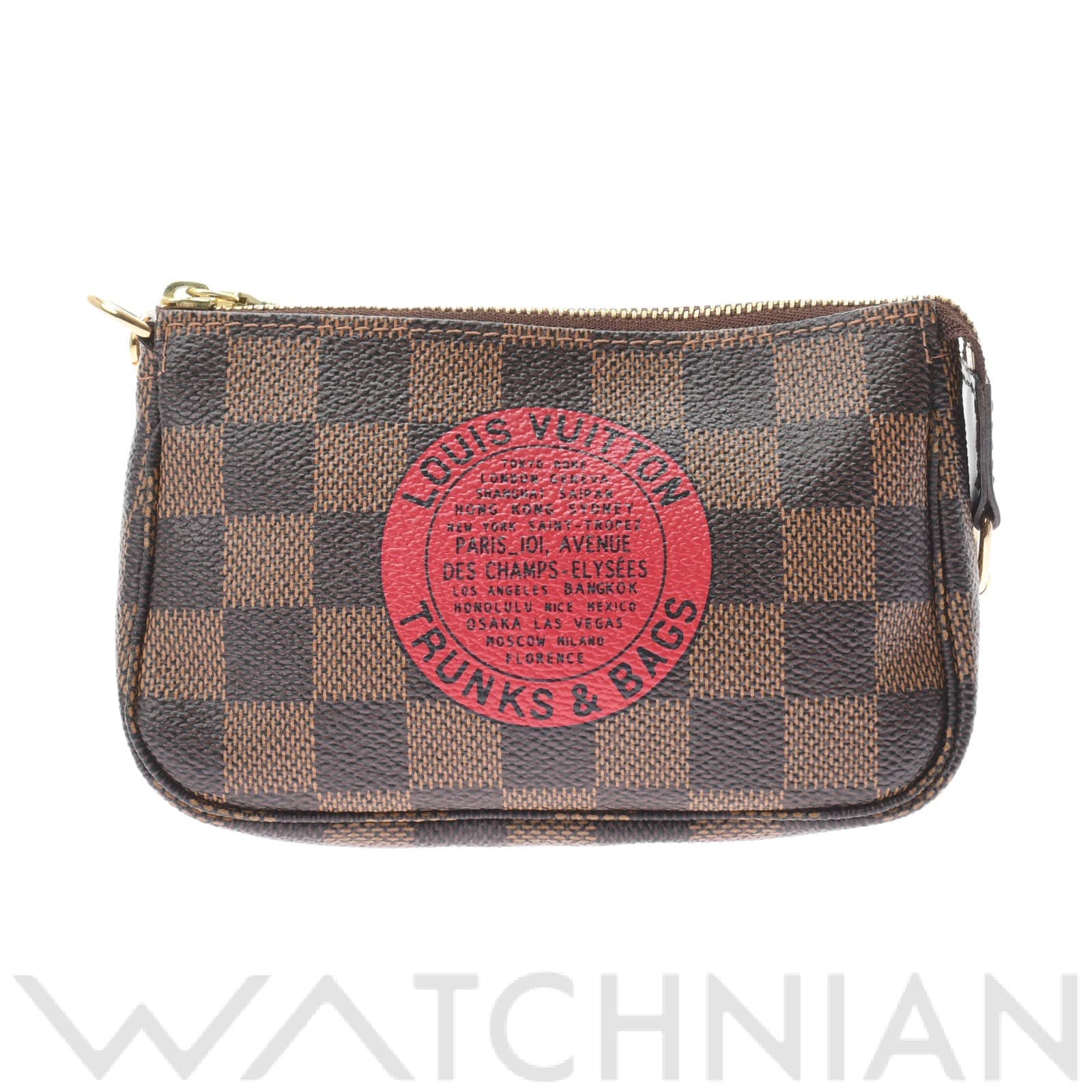 ダミエ ミニポシェットアクセソワール T&B ブラウン N58011 ダミエキャンバス LOUIS VUITTON ルイ ヴィトン レディース 【中古】