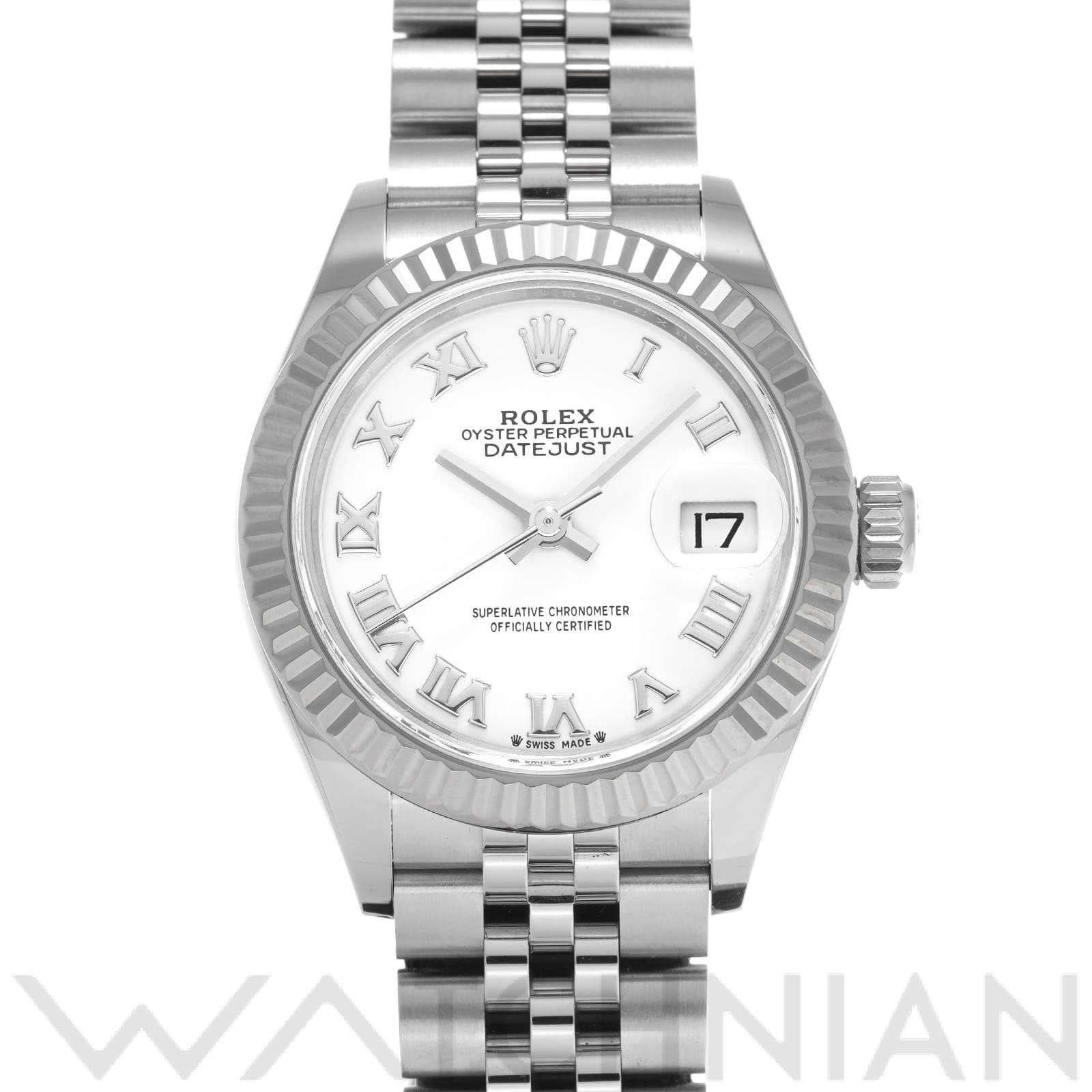 ロレックス レディ デイトジャスト 28 279174 ホワイト レディース 時計 【中古】【wristwatch】