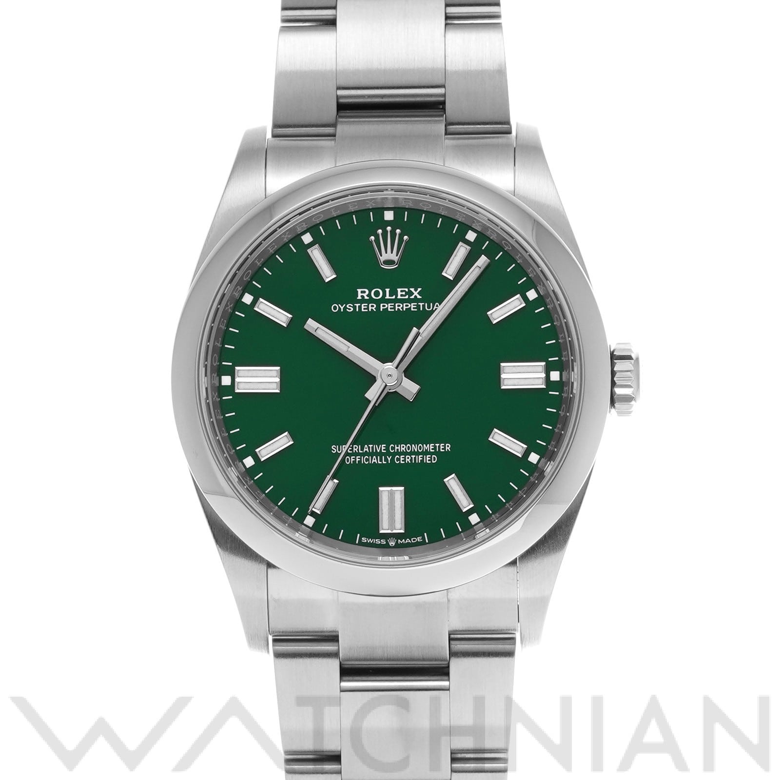 ロレックス オイスターパーペチュアル 36 126000 グリーン メンズ 時計 【中古】【wristwatch】