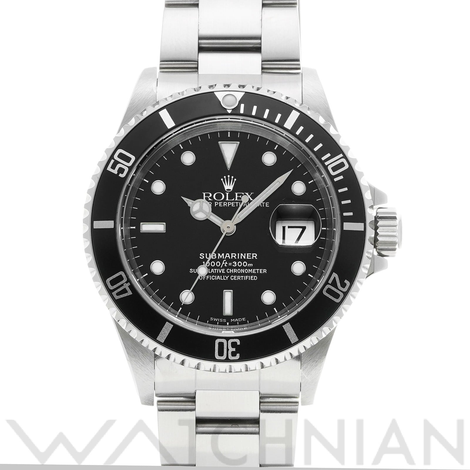 サブマリーナ デイト 16610 A番(1999年頃製造) ブラック ロレックス ROLEX メンズ 【中古】