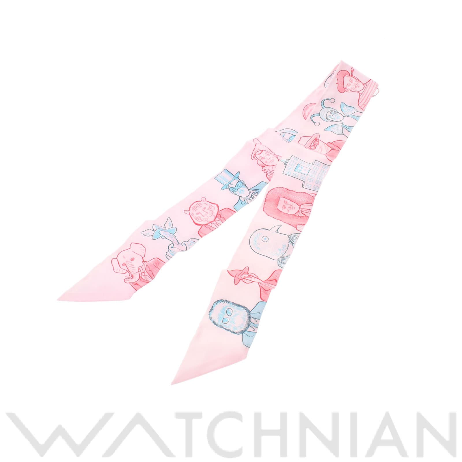 エルメス / HERMES ツイリー  DRESS CODE ピンク シルク100％ レディース 【未使用】【other】