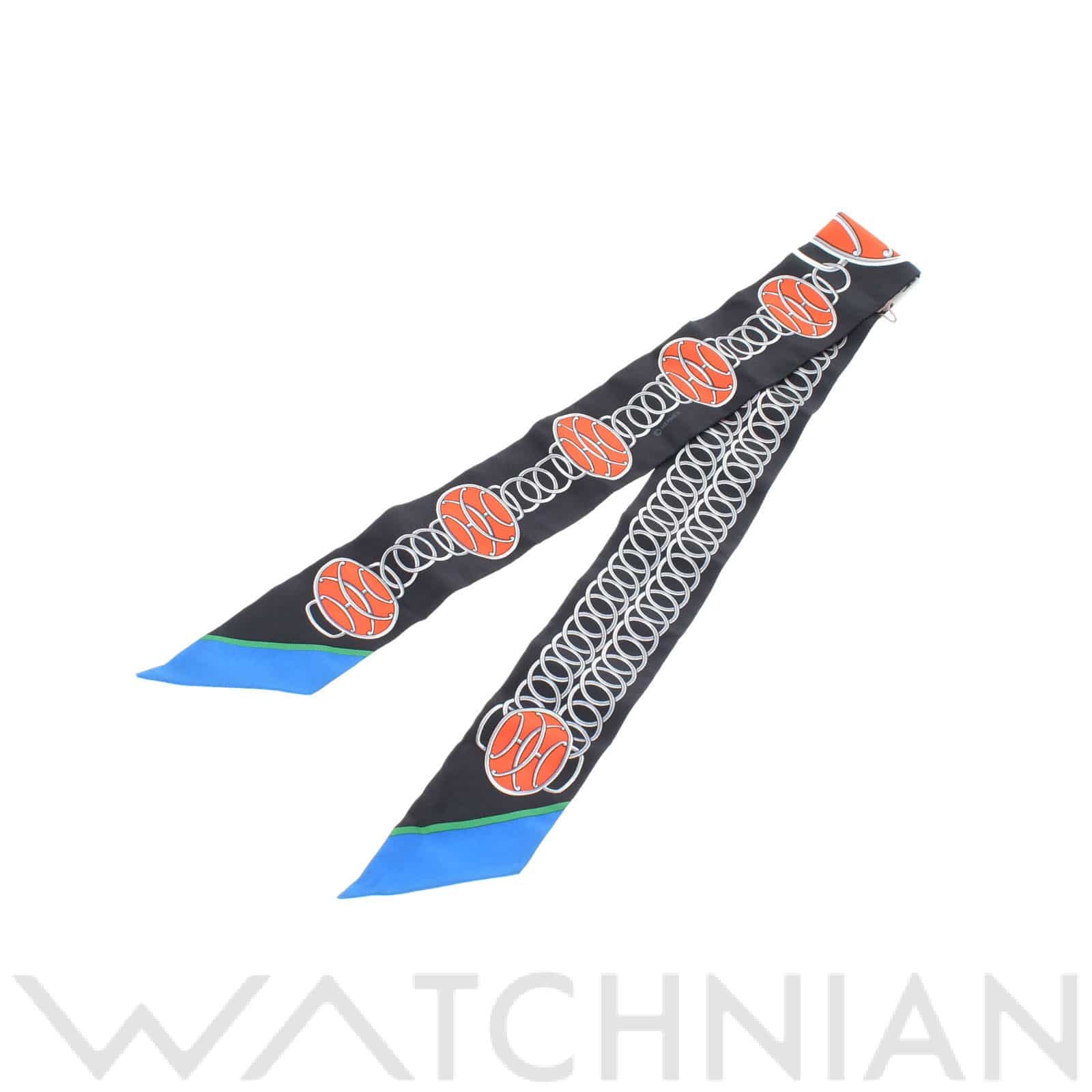 エルメス / HERMES ツイリー Lift Profile 黒 シルク100％ レディース 【新品】【other】