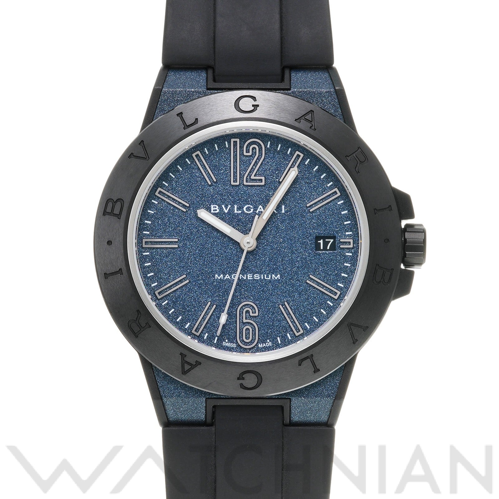 ブルガリ / BVLGARI ディアゴノ マグネシウム DG41C3SMCVD  ブルー メンズ 時計 【中古】【wristwatch】