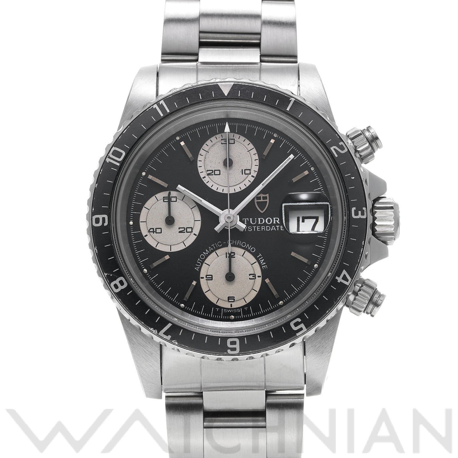 クロノタイム 79170 ブラック/シルバー チューダー / チュードル TUDOR メンズ 【中古】