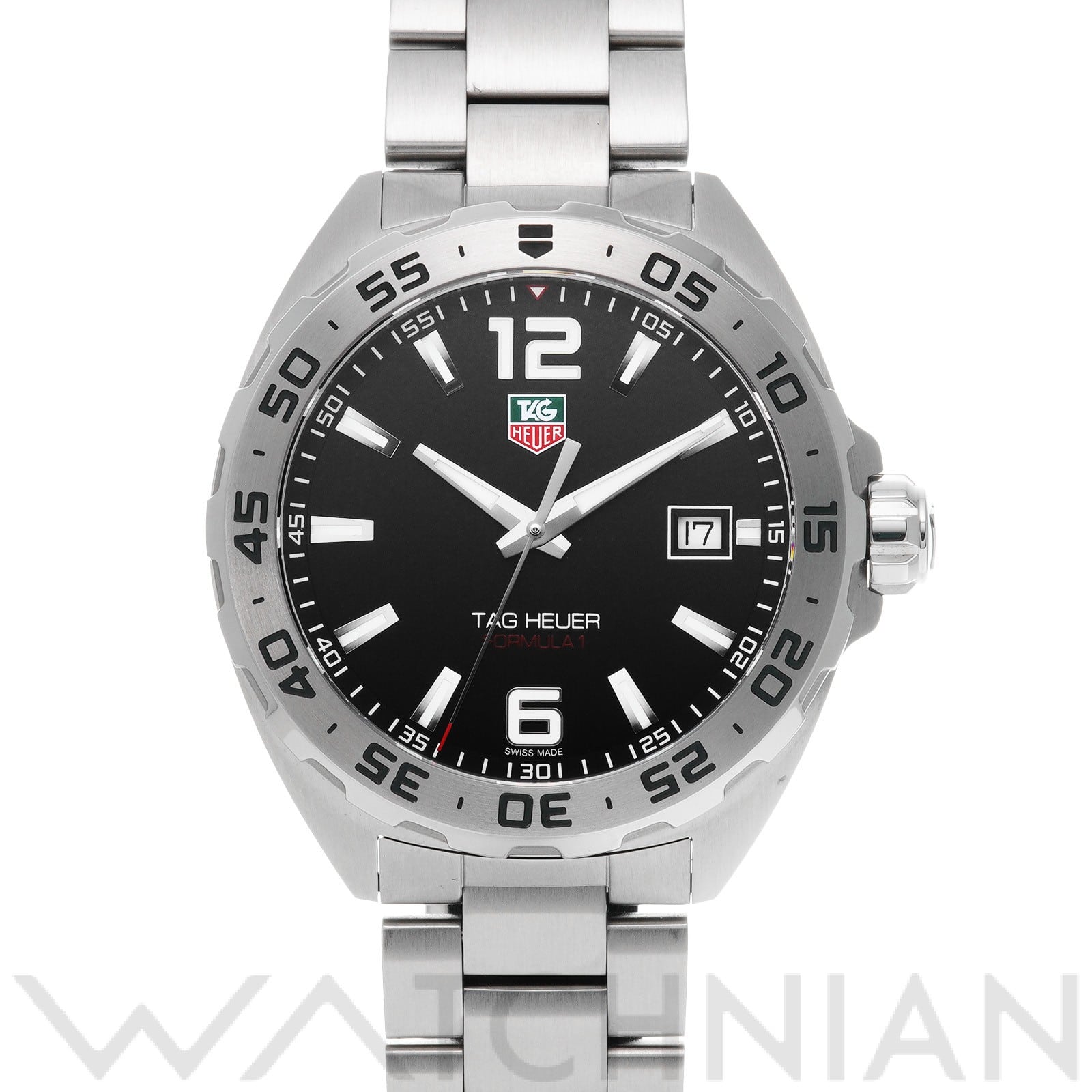 タグ ホイヤー / TAG HEUER フォーミュラ1 クォーツ WAZ1112.BA0875 ブラック メンズ 時計 【中古】【wristwatch】
