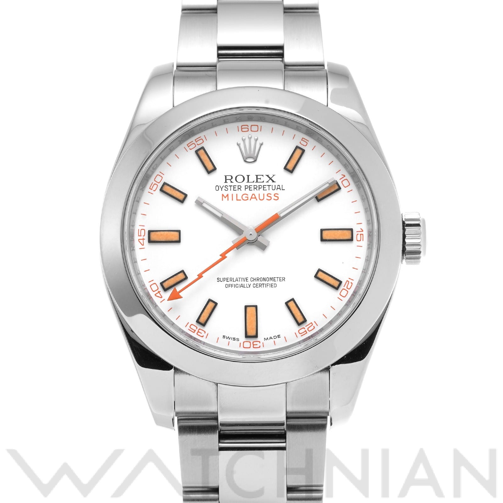 ミルガウス 116400 M番(2007年頃製造) ホワイト ロレックス ROLEX メンズ 【中古】