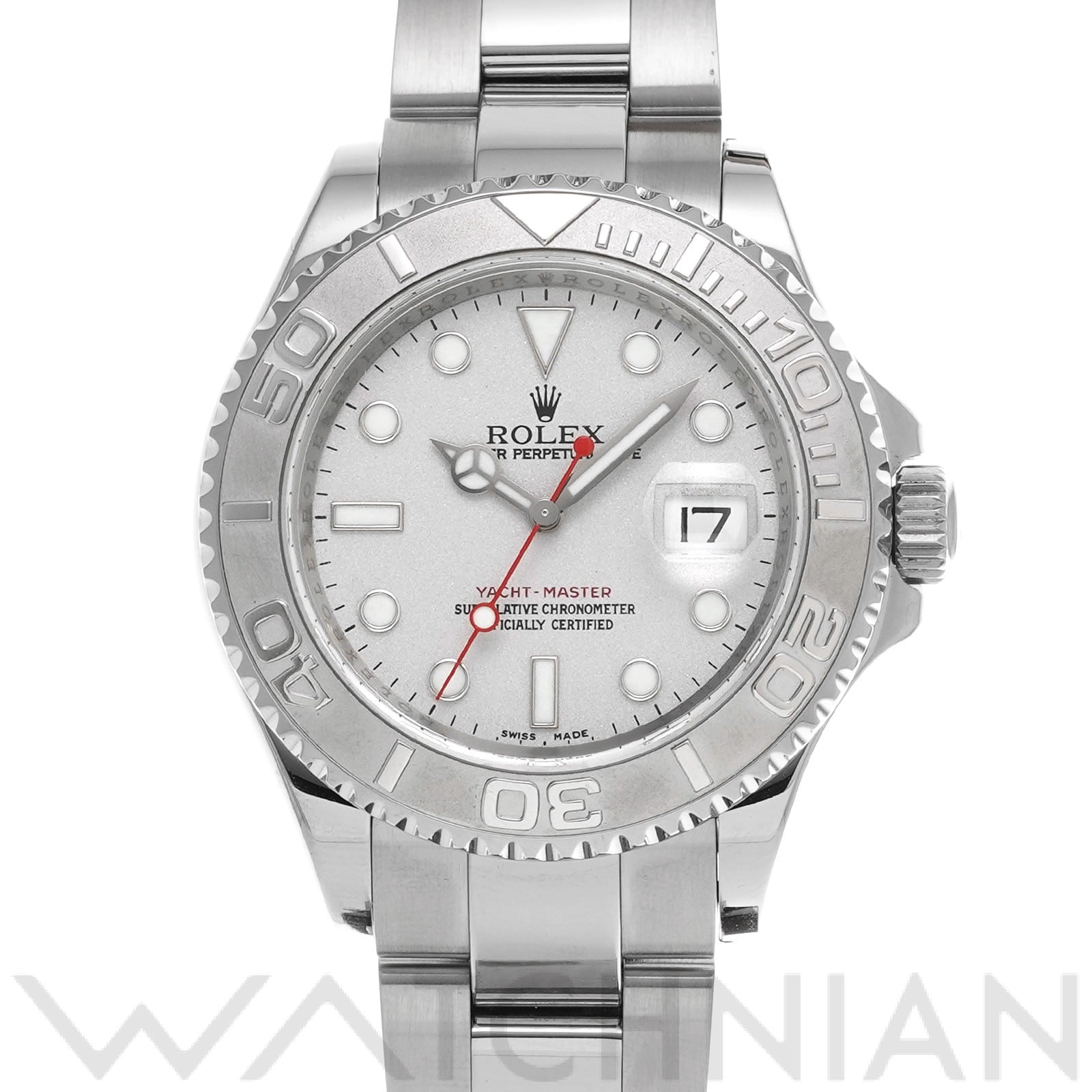 ヨットマスター ロレジウム 16622 M番(2008年頃製造) グレー ロレックス ROLEX メンズ 【中古】