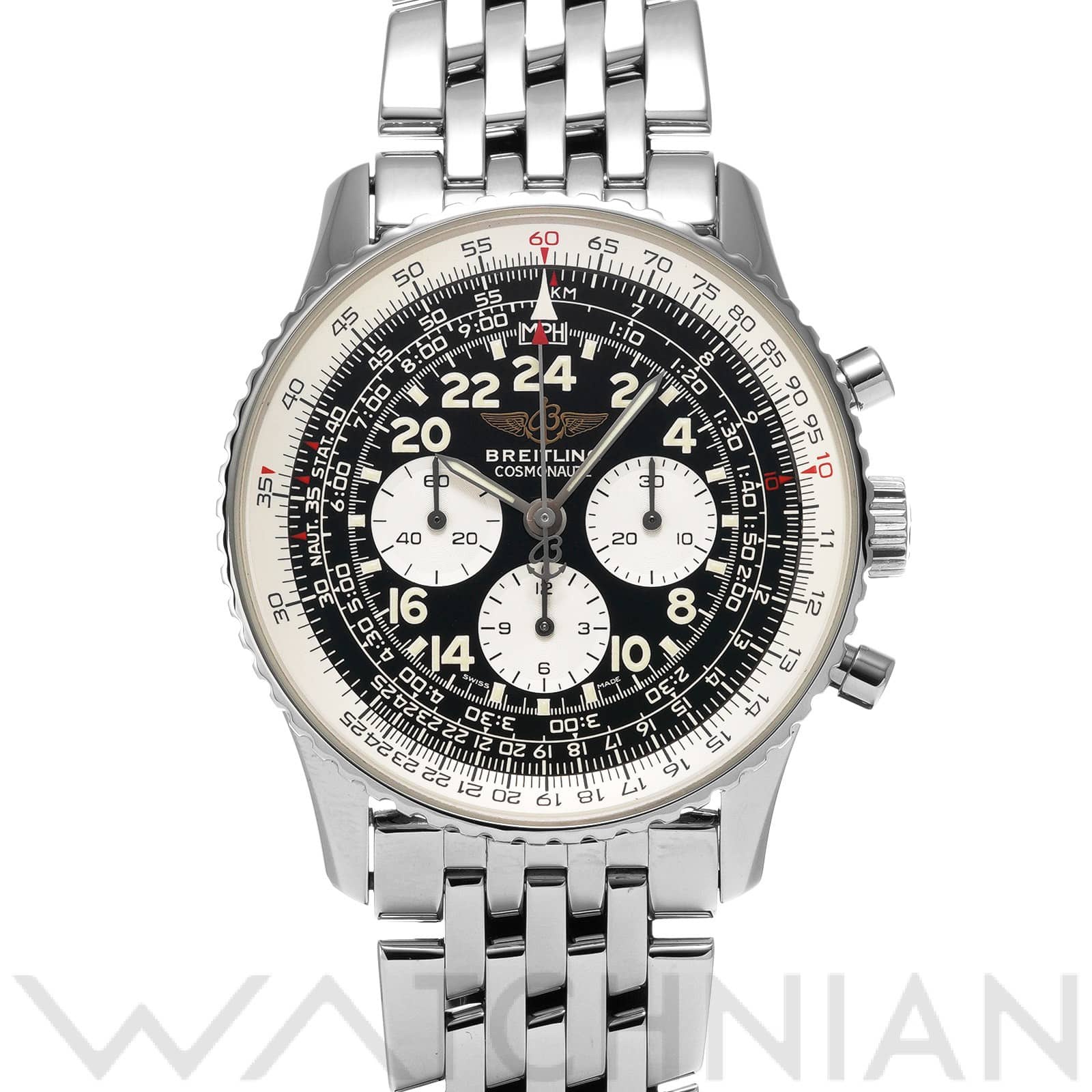 ブライトリング / BREITLING ナビタイマー コスモノート A123B13NP ブラック/シルバー メンズ 時計 【中古】【wristwatch】