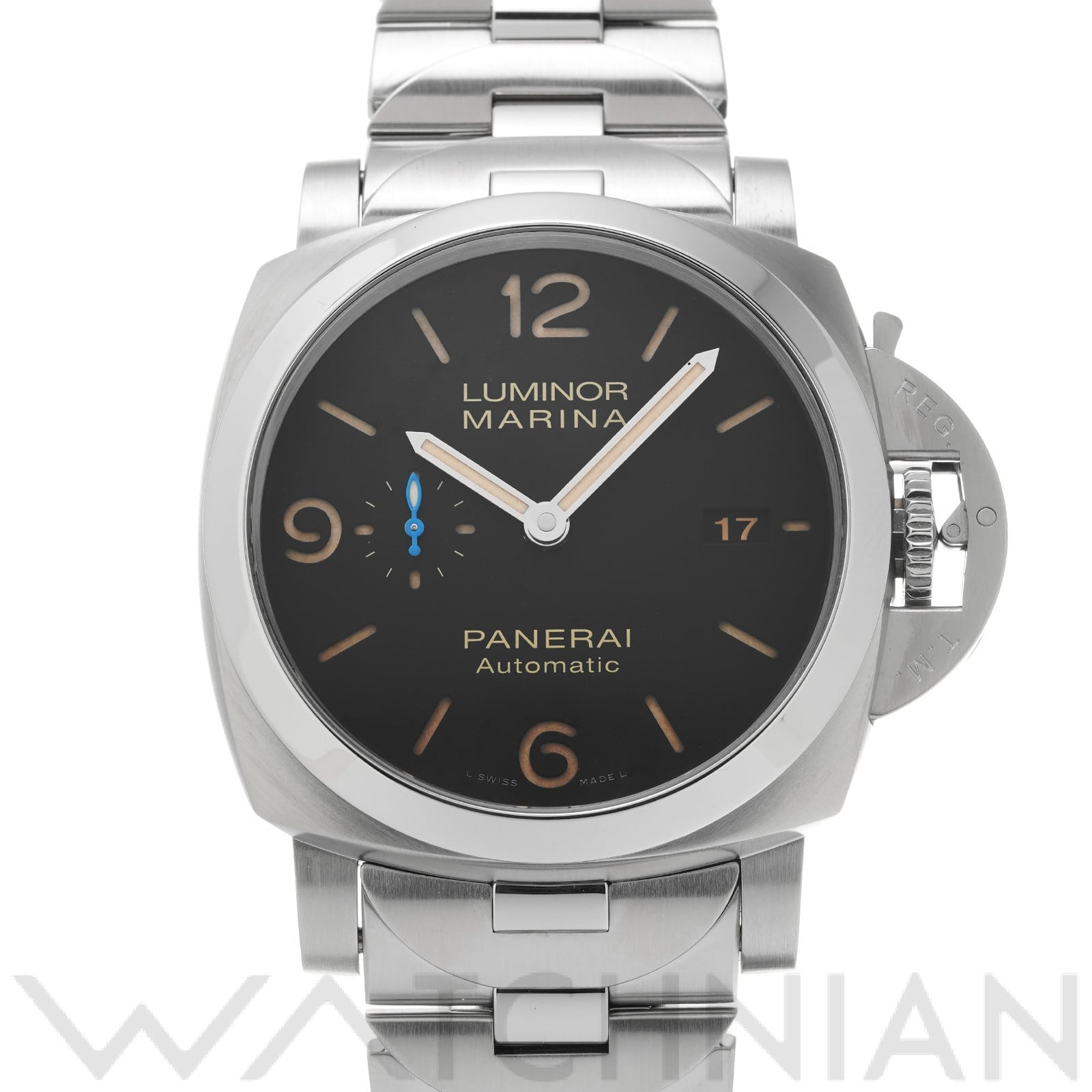 パネライ / PANERAI ルミノールマリーナ 1950 3デイズ アッチャイオ PAM00723 ブラック メンズ 時計 【中古】【wristwatch】