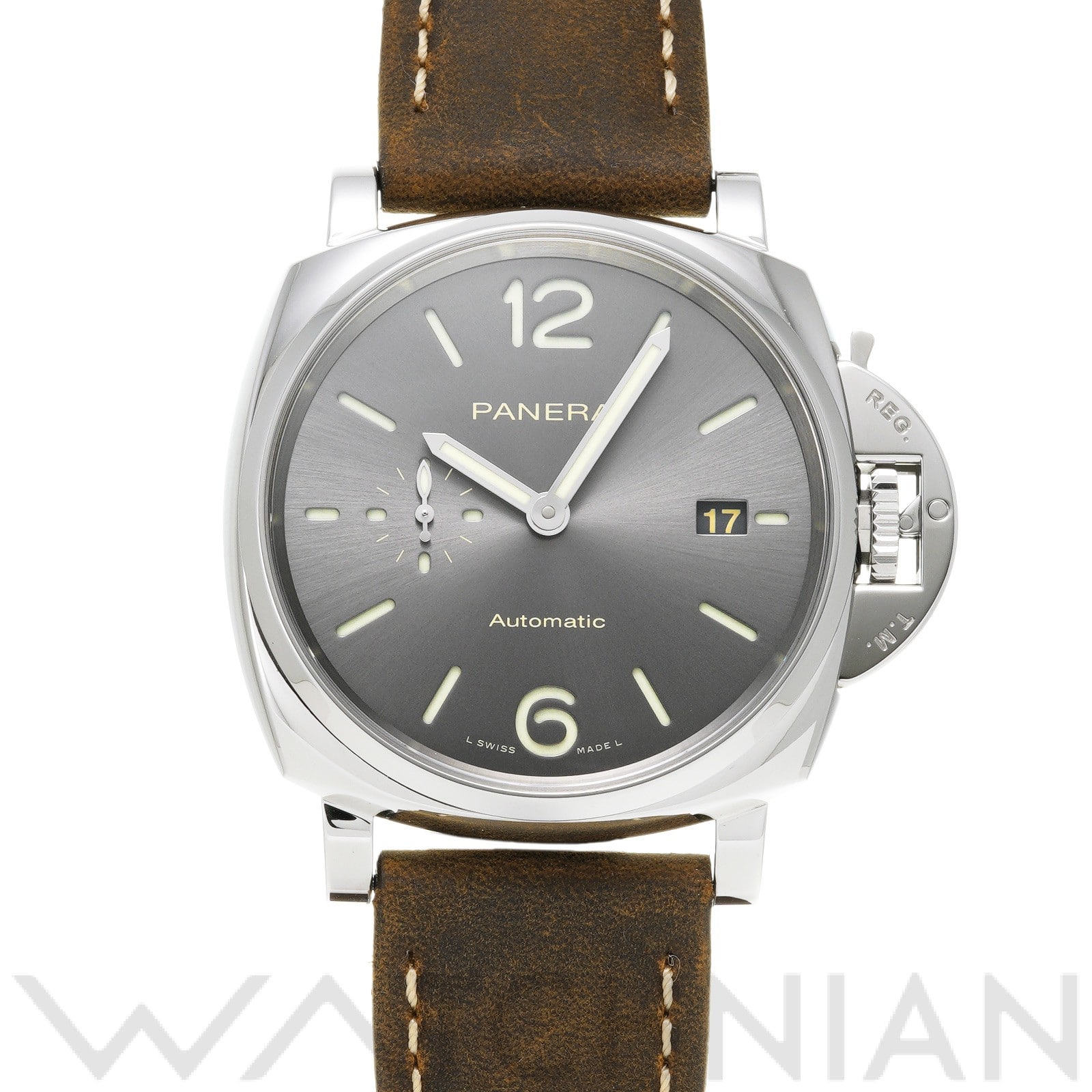 ルミノール ドゥエ 3デイズ アッチャイオ PAM00904 X番(2021年製造) アンスラサイト パネライ OFFICINE PANERAI メンズ 【中古】