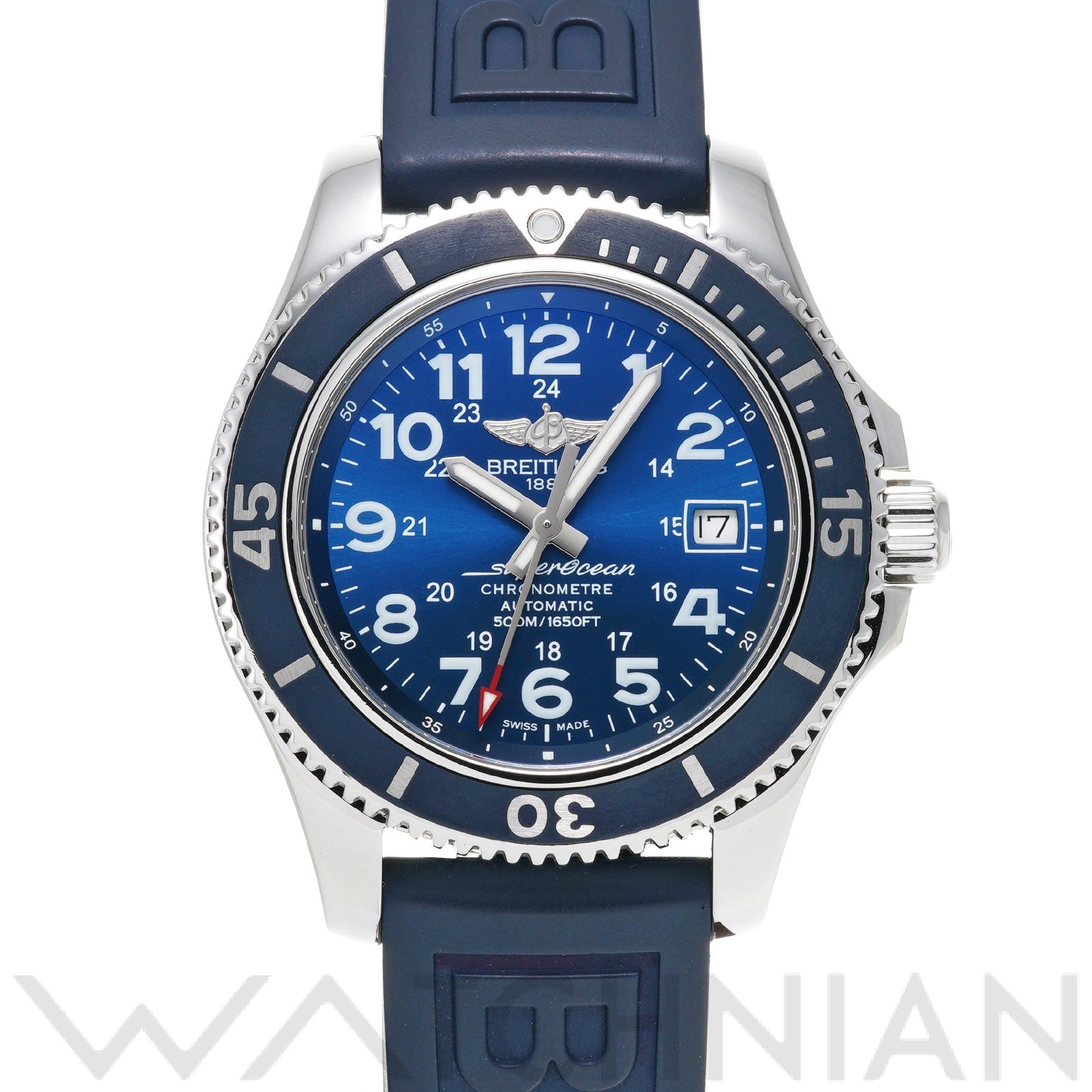 スーパーオーシャン II 42 A127365D1/C915 ブルー ブライトリング BREITLING メンズ 【中古】