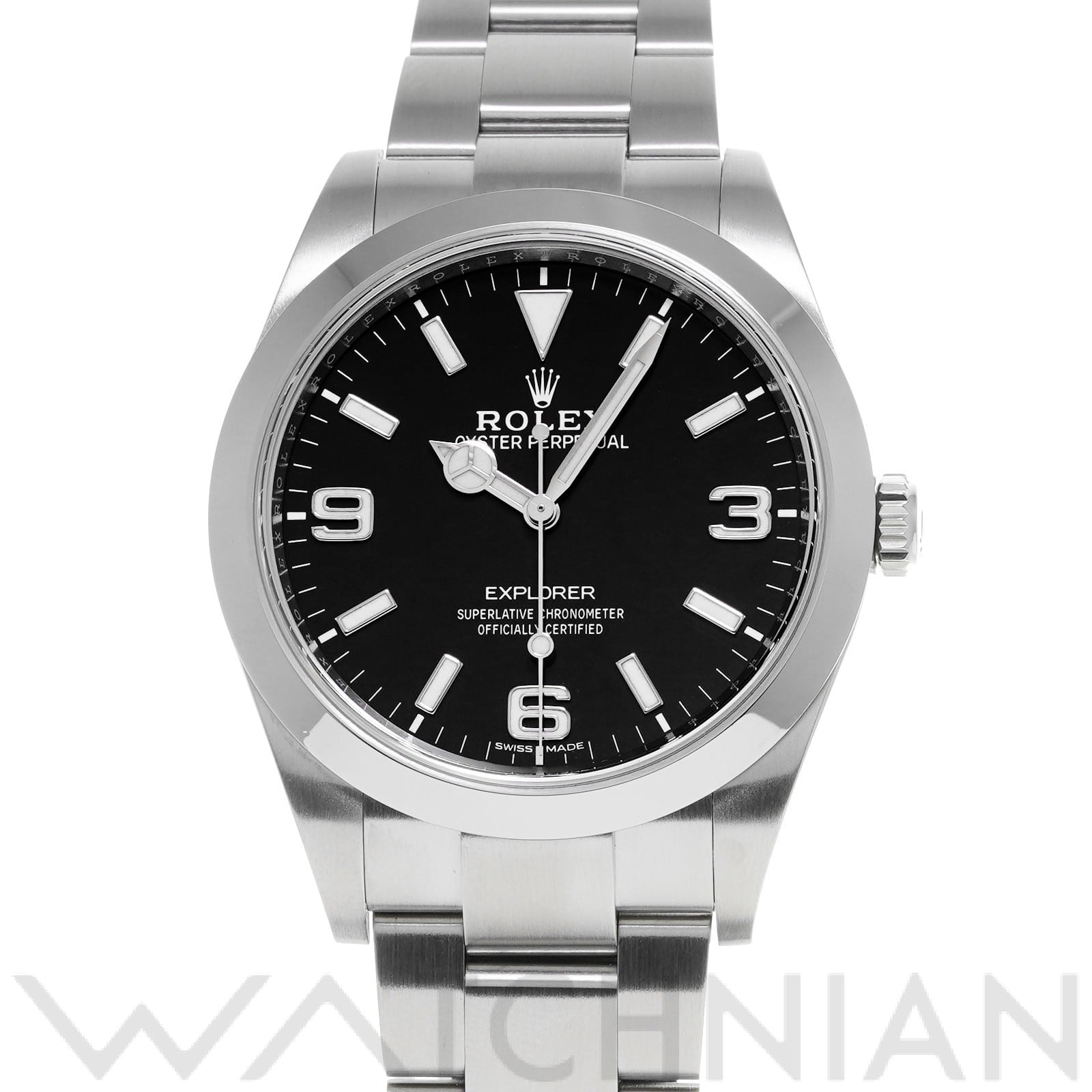 ロレックス エクスプローラー 214270 ブラック メンズ 時計 【中古】【wristwatch】