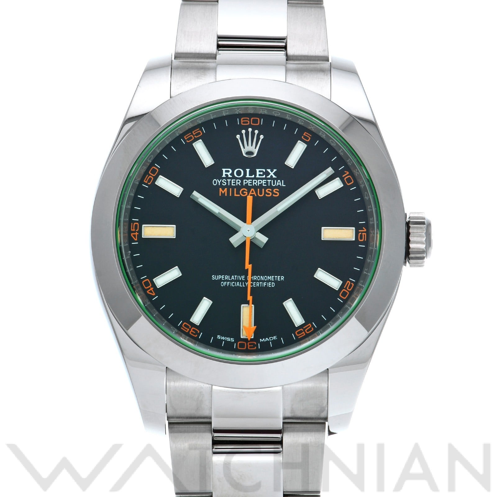 ミルガウス 116400GV ランダムシリアル インテンスブラック ロレックス ROLEX メンズ 【中古】