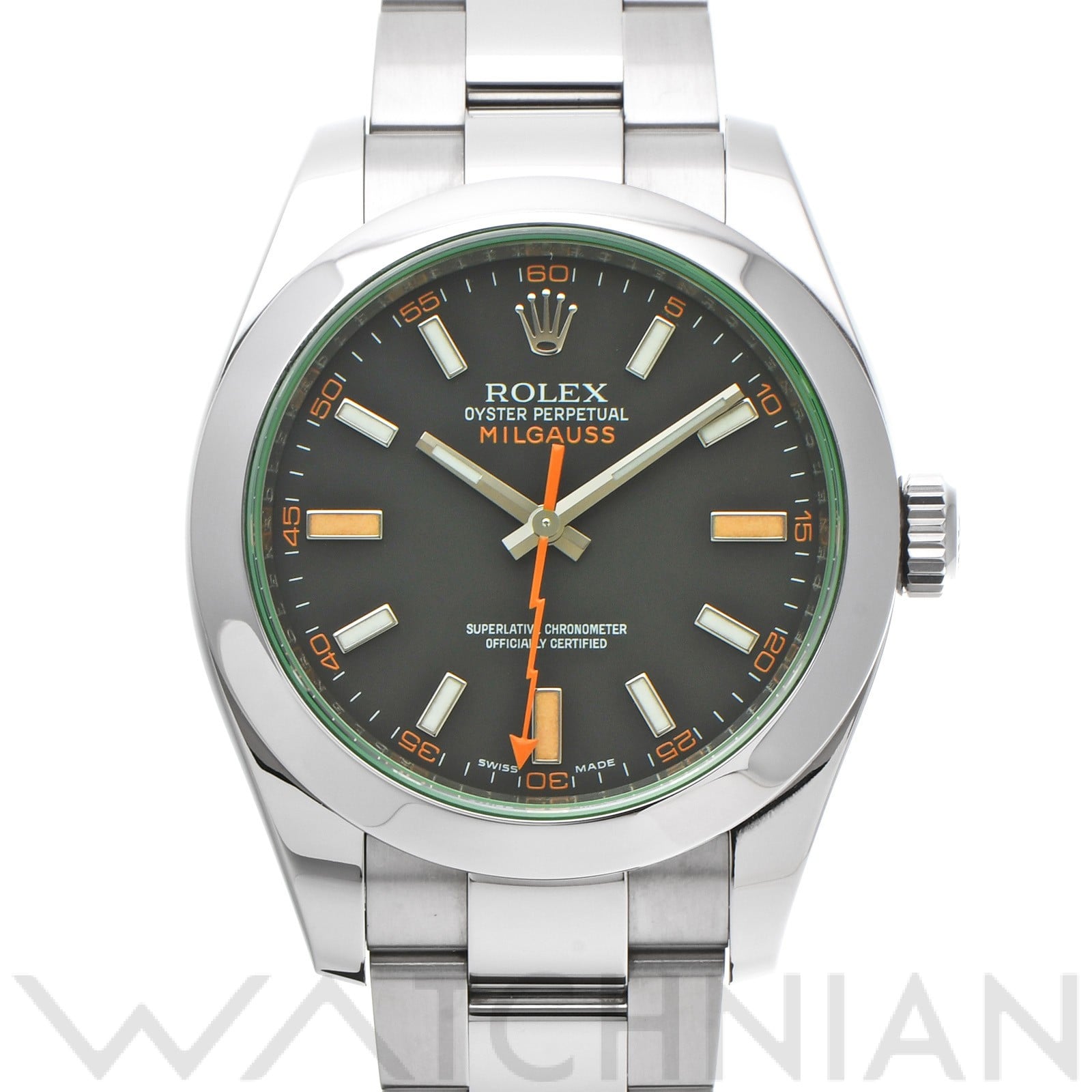 ミルガウス 116400GV ランダムシリアル インテンスブラック ロレックス ROLEX メンズ 【中古】