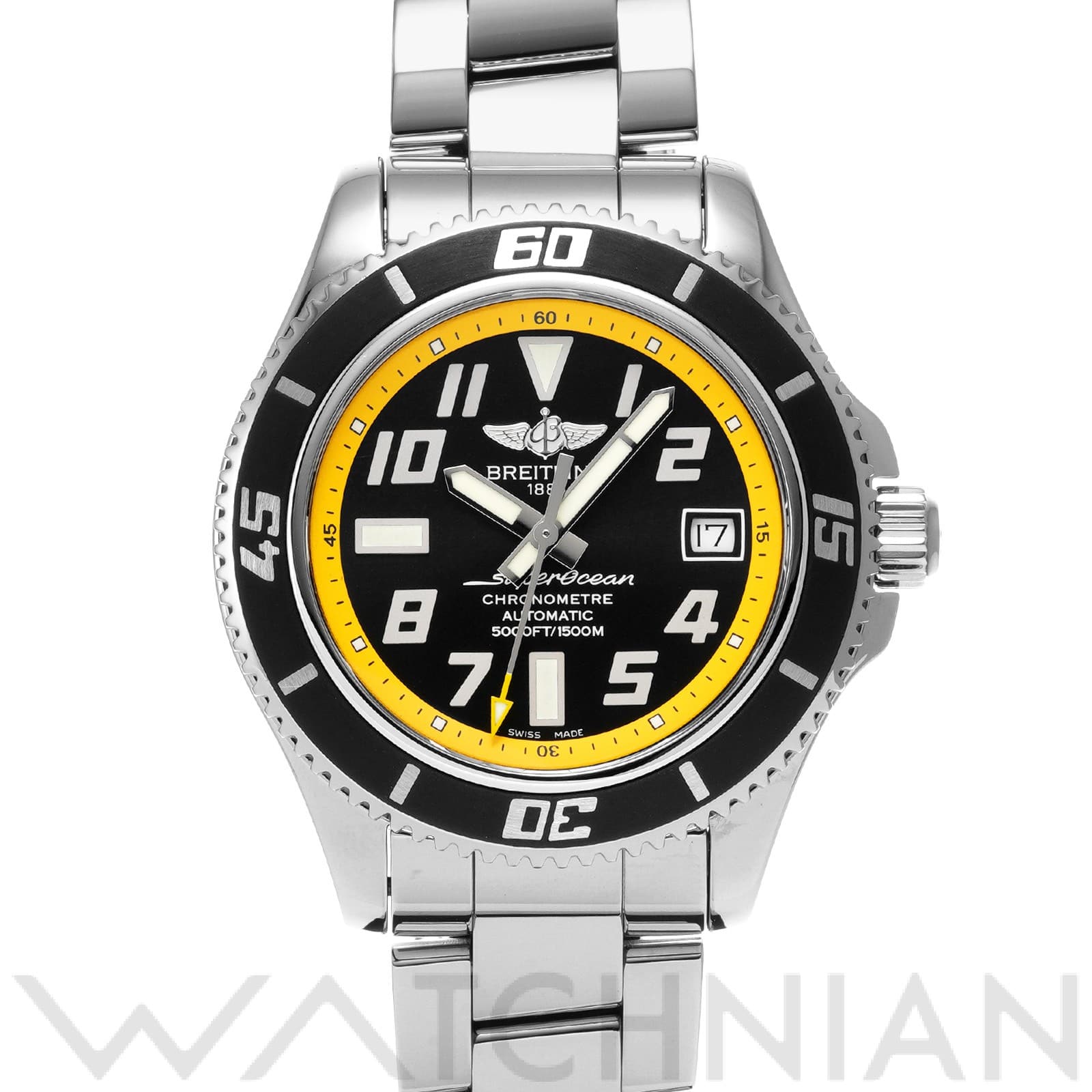 ブライトリング / BREITLING スーパーオーシャン 42 A1736402/BA32 ブラック メンズ 時計 【中古】【wristwatch】