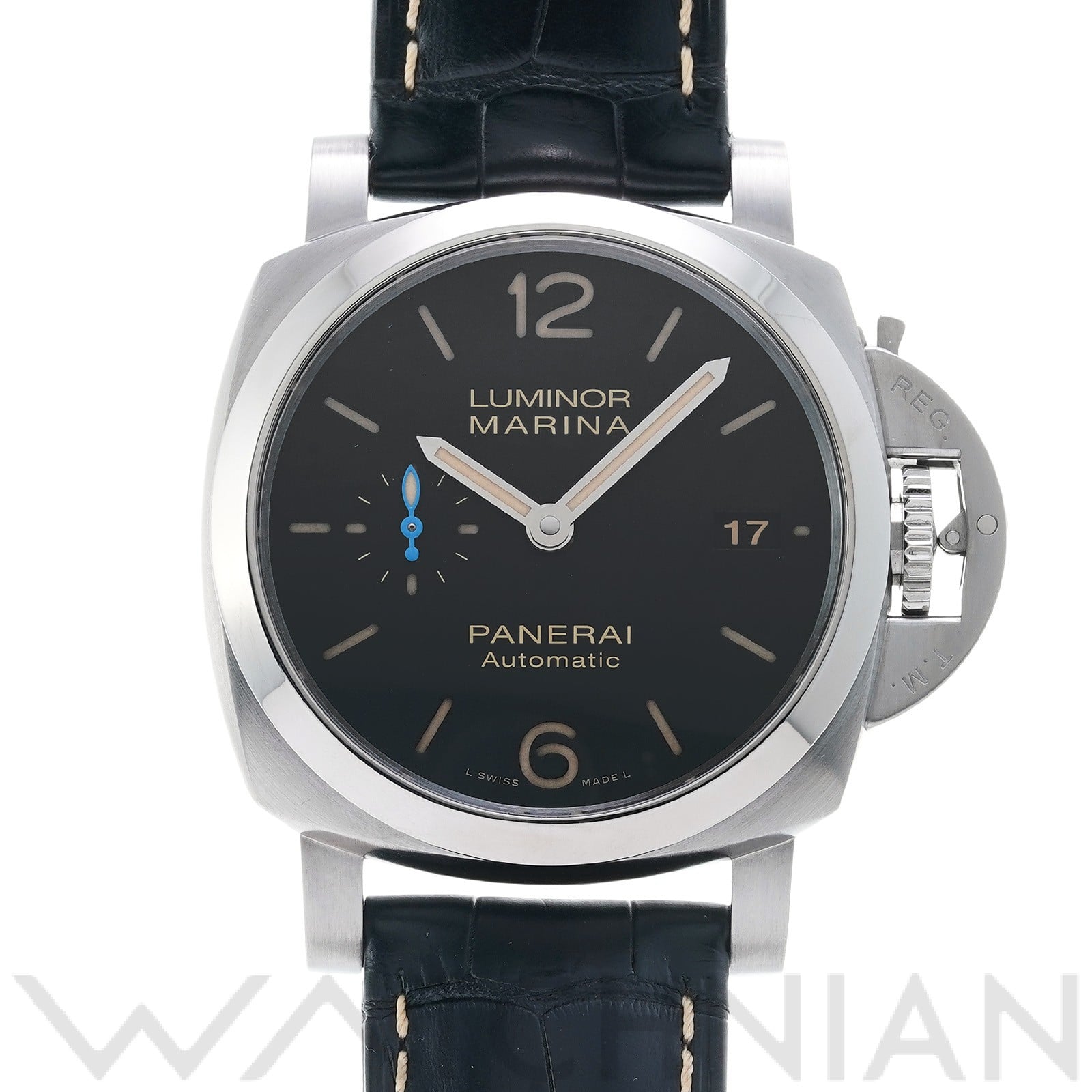 ルミノールマリーナ 1950 3デイズ アッチャイオ PAM01392 S番(2016年頃製造) ブラック パネライ OFFICINE PANERAI メンズ 【中古】