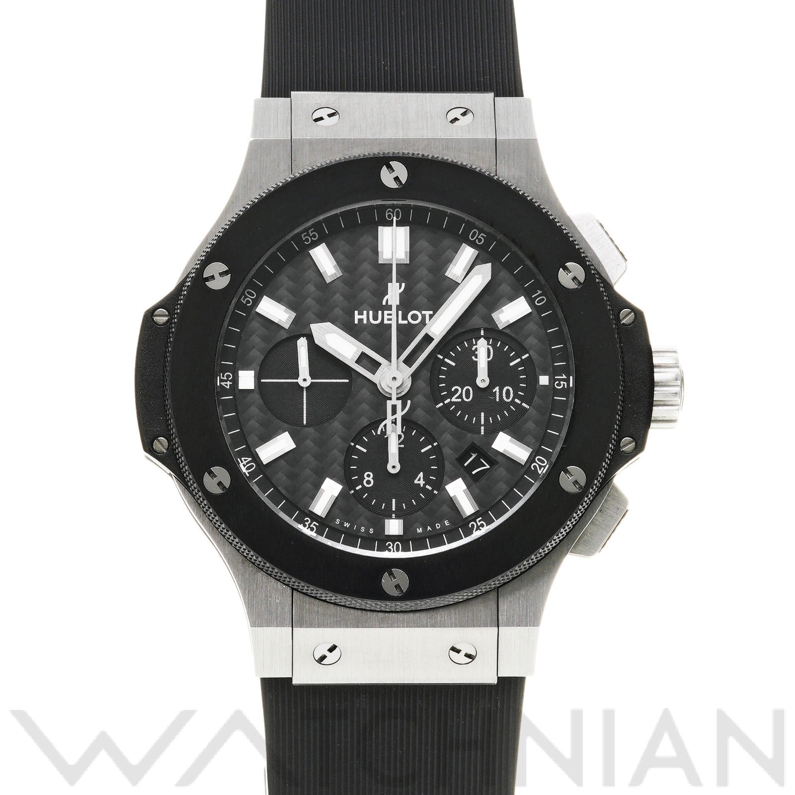 ビッグバン スチール セラミック 301.SM.1770.RX ブラックカーボン ウブロ HUBLOT メンズ 【中古】
