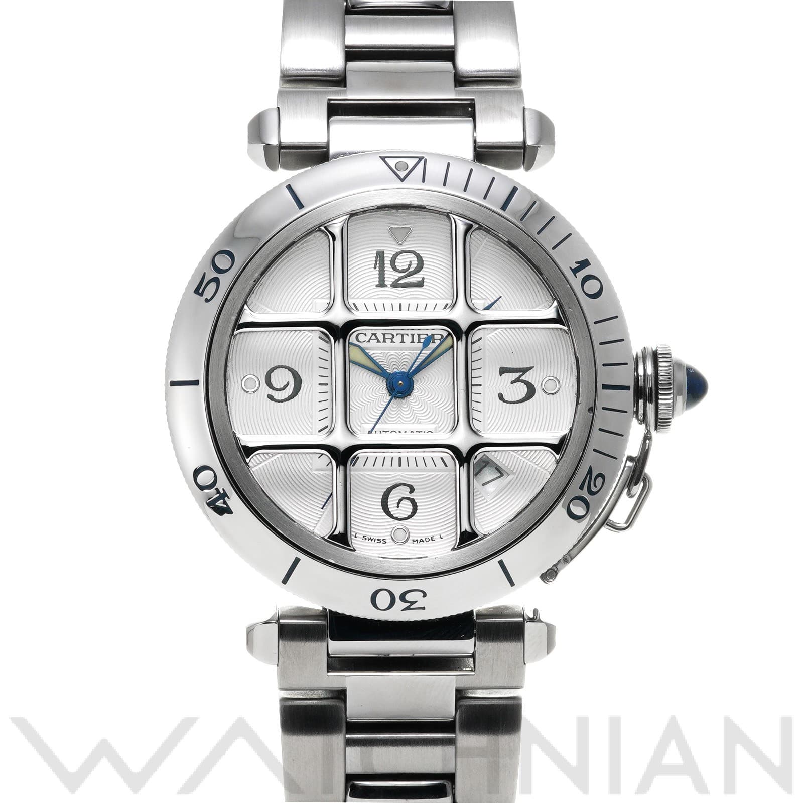 カルティエ / CARTIER パシャ グリッド W31040H3 シルバー メンズ 時計 【中古】【wristwatch】