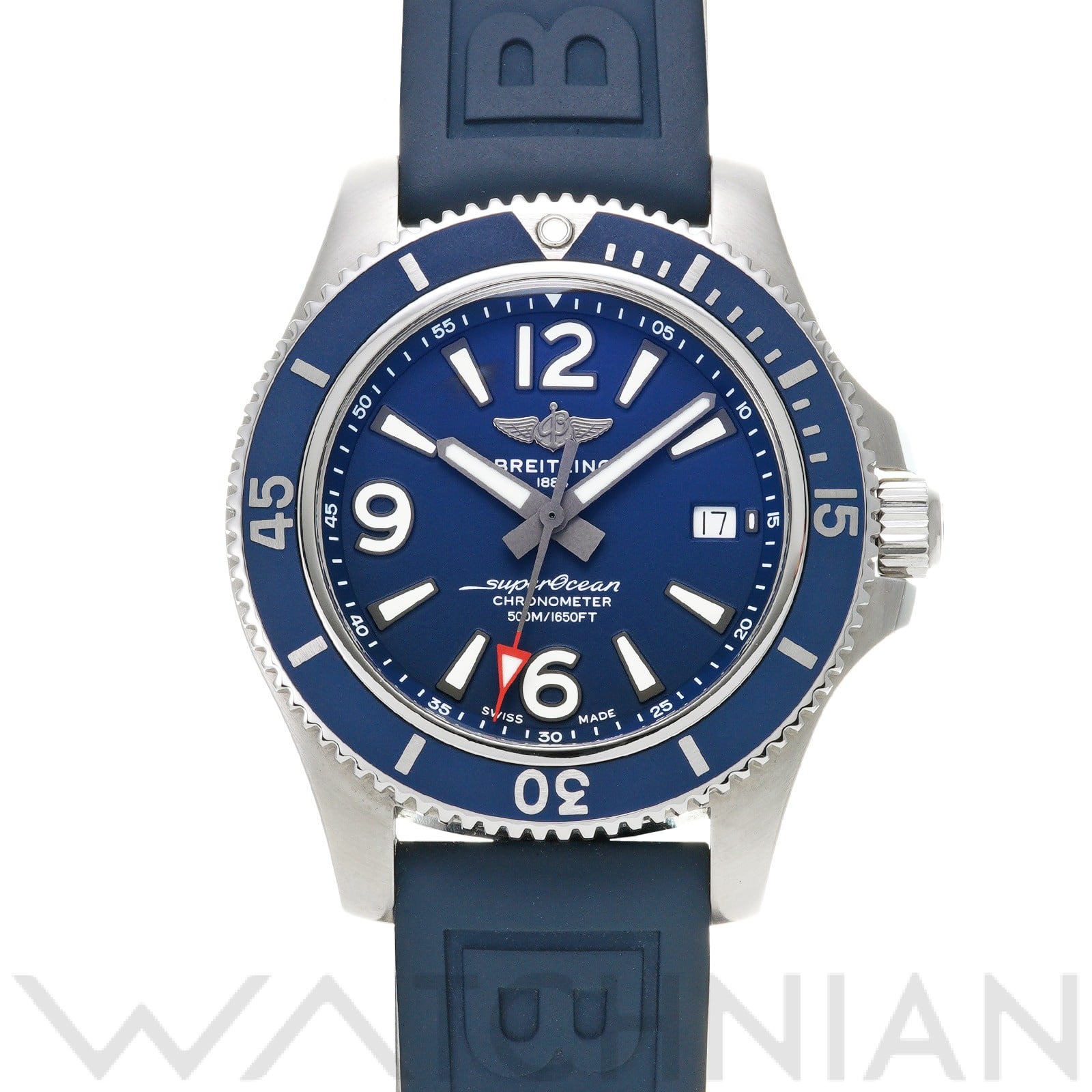 スーパーオーシャン オートマチック 42 A17366D81C1S2 ブルー ブライトリング BREITLING メンズ 【中古】
