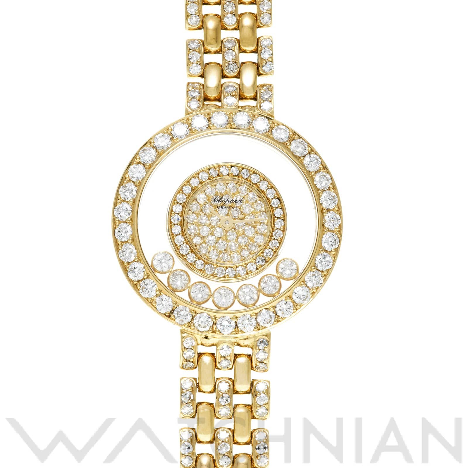 ショパール ハッピーダイヤモンド 204610-0001 ダイヤモンド レディース 時計 【中古】【wristwatch】