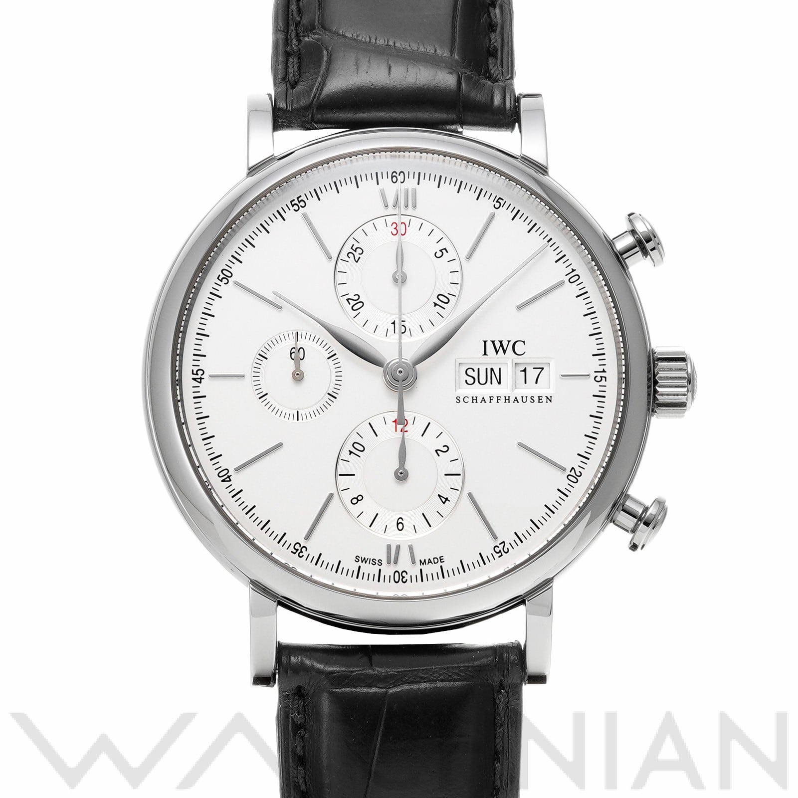 IWC ポートフィノ クロノグラフ IW391037 シルバー メンズ 時計 【中古】【wristwatch】: ブランド時計｜WATCHNIAN( ウォッチニアン)公式通販/旧一風騎士