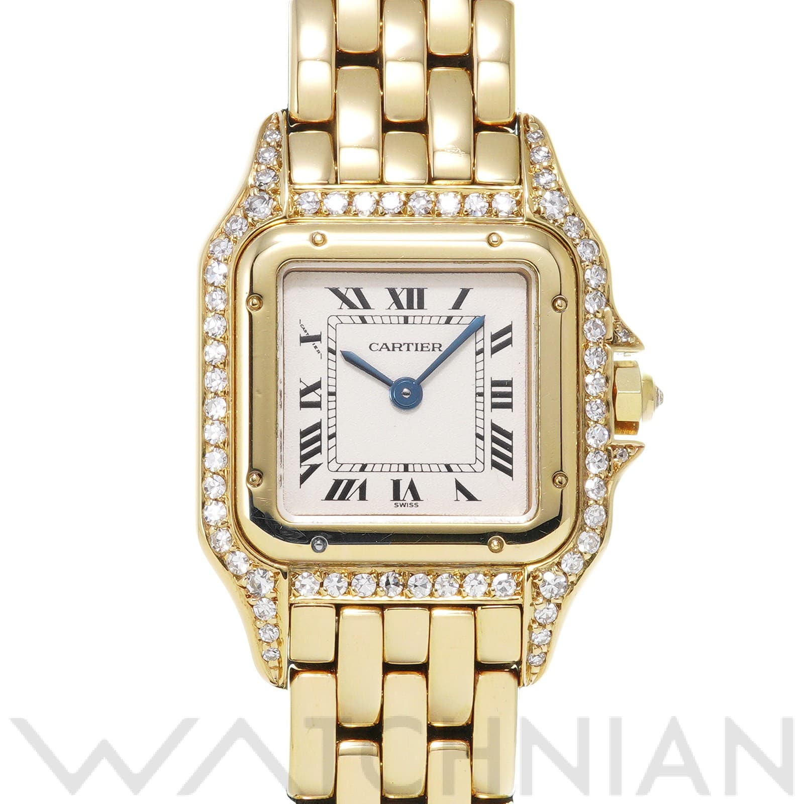 カルティエ パンテール SM シルバー/ダイヤモンド レディース 時計 【中古】【wristwatch】