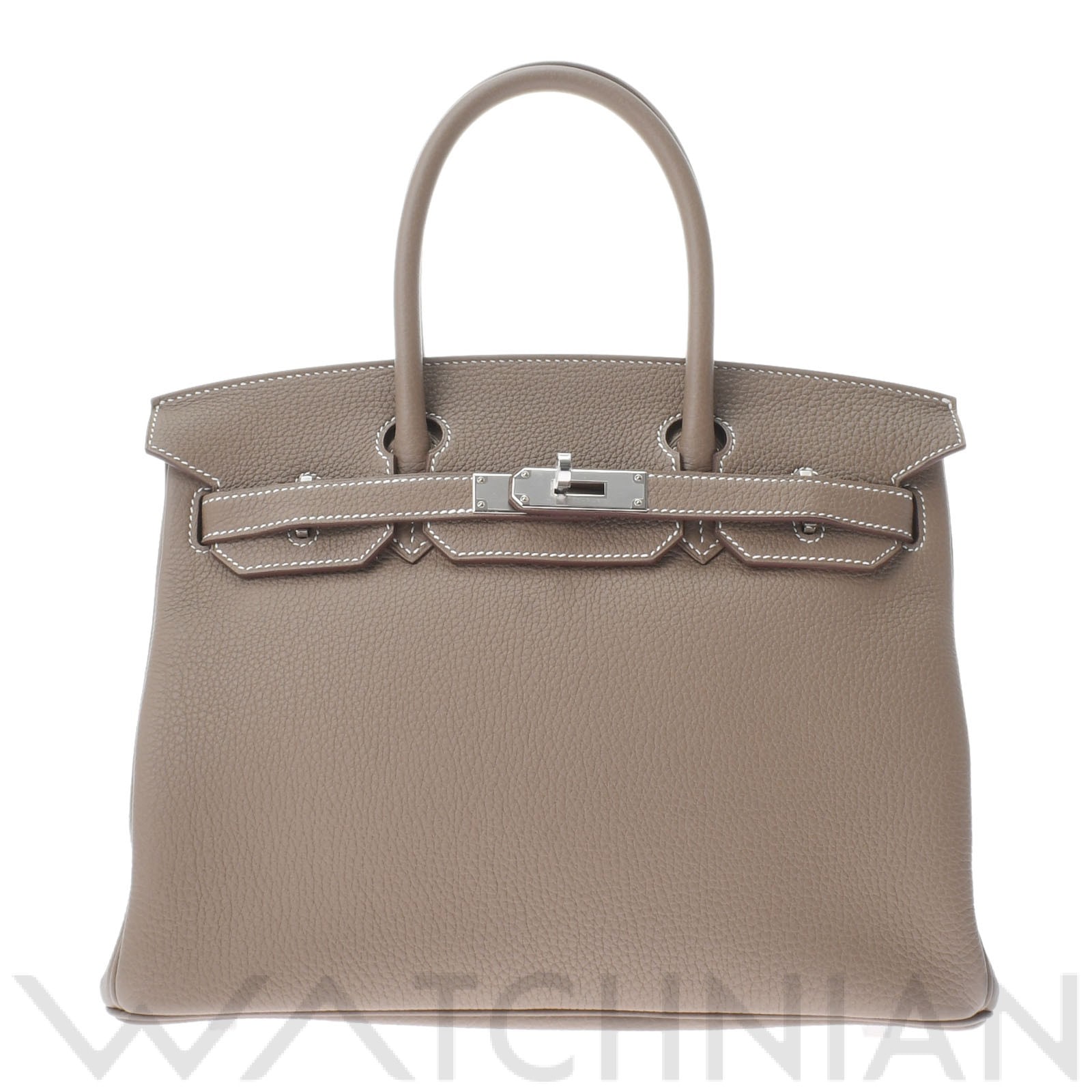 バーキン 30 エトゥープ/パラジウム金具 トゴ HERMES エルメス レディース 【新品】