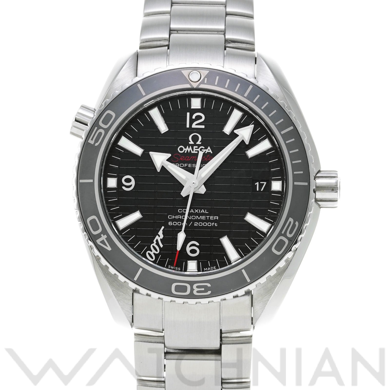 オメガ / OMEGA シーマスター プラネットオーシャン 600 コーアクシャル 007 SKYFALL 232.30.42.21.01.004 ブラック メンズ 時計 【中古】【wristwatch】