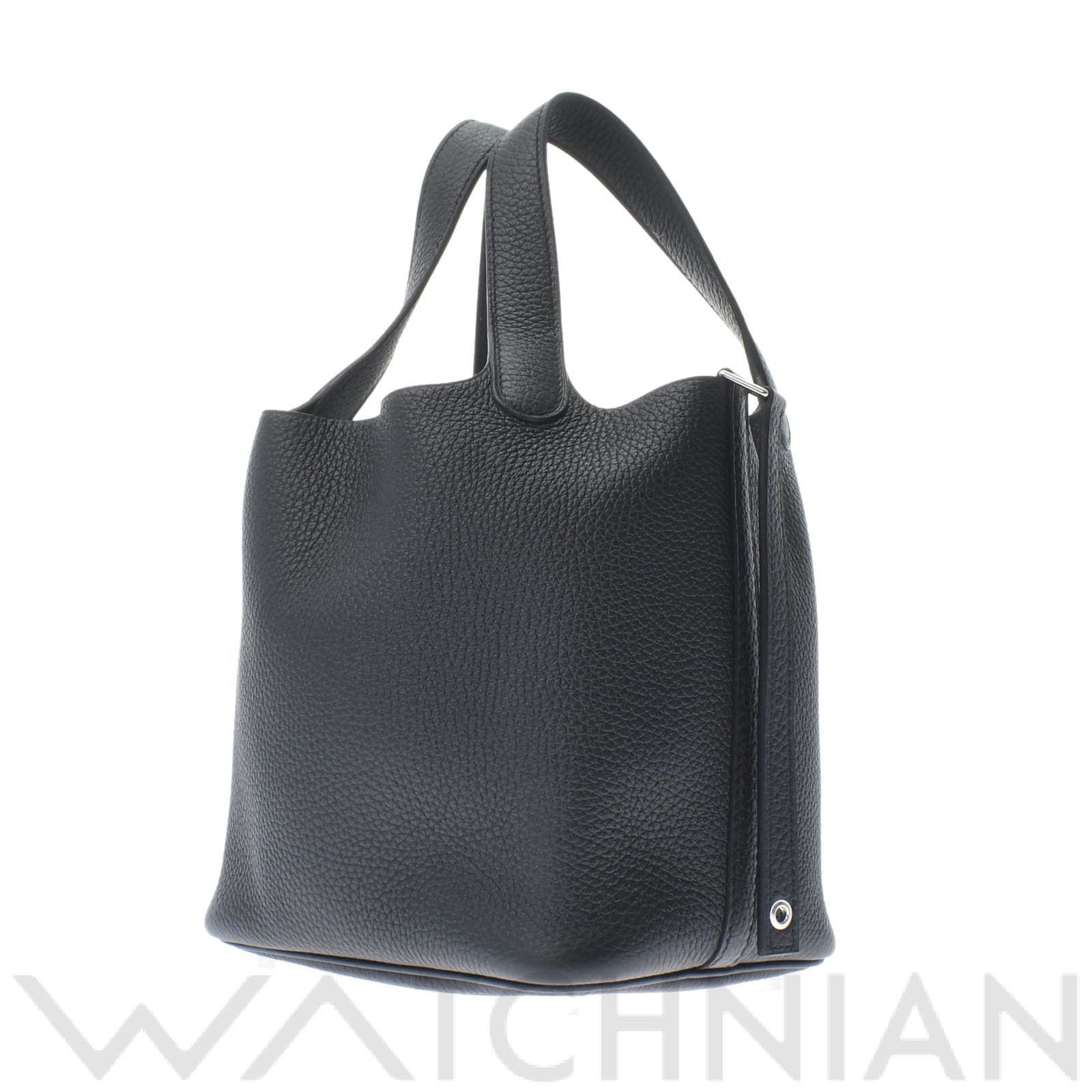 ピコタンロックPM 黒/パラジウム金具 トリヨンクレマンス HERMES エルメス レディース 【新品】