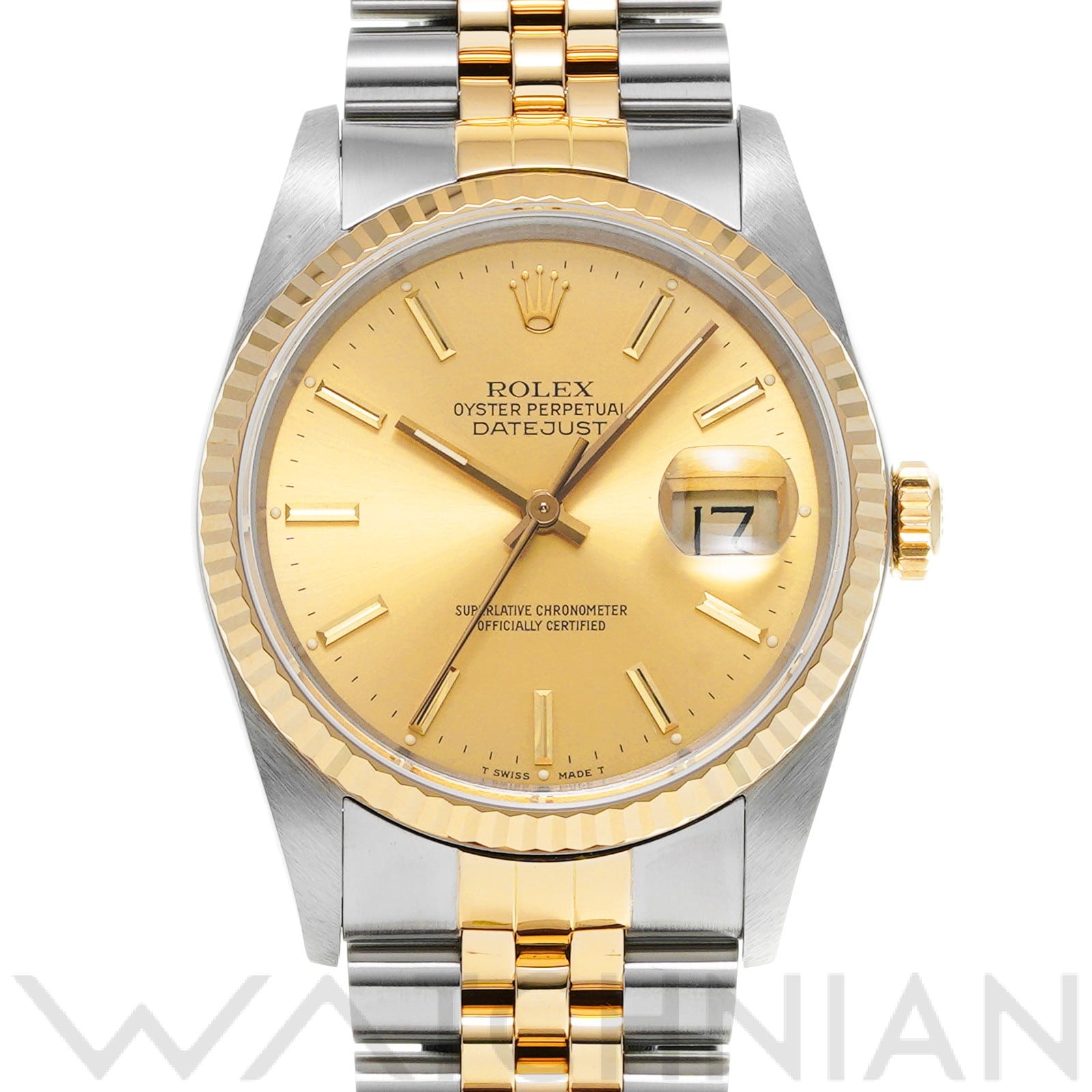 ロレックス デイトジャスト 16233 シャンパン メンズ 時計 【中古】【wristwatch】