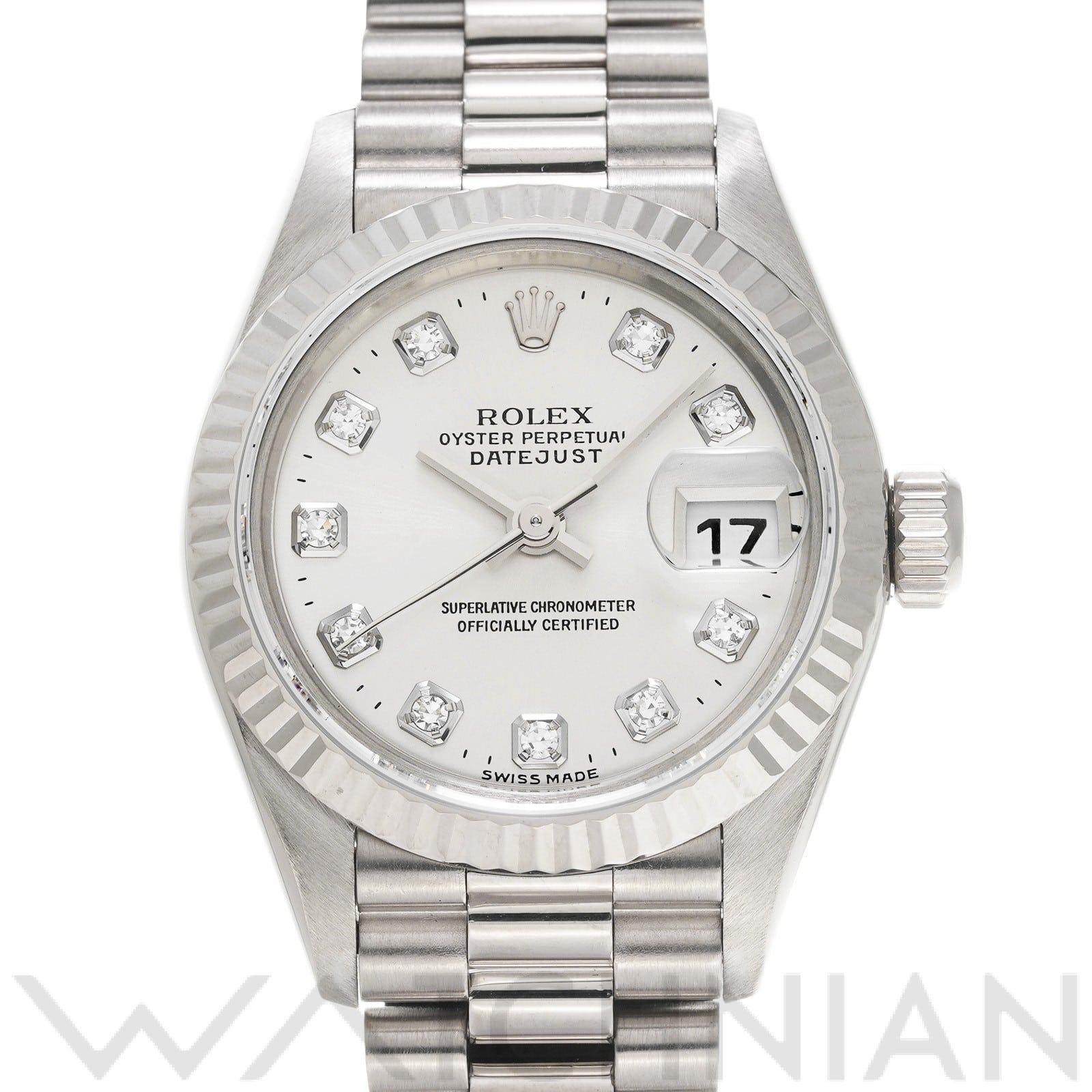 ロレックス デイトジャスト 26 79179G シルバー/ダイヤモンド レディース 時計 【中古】【wristwatch】