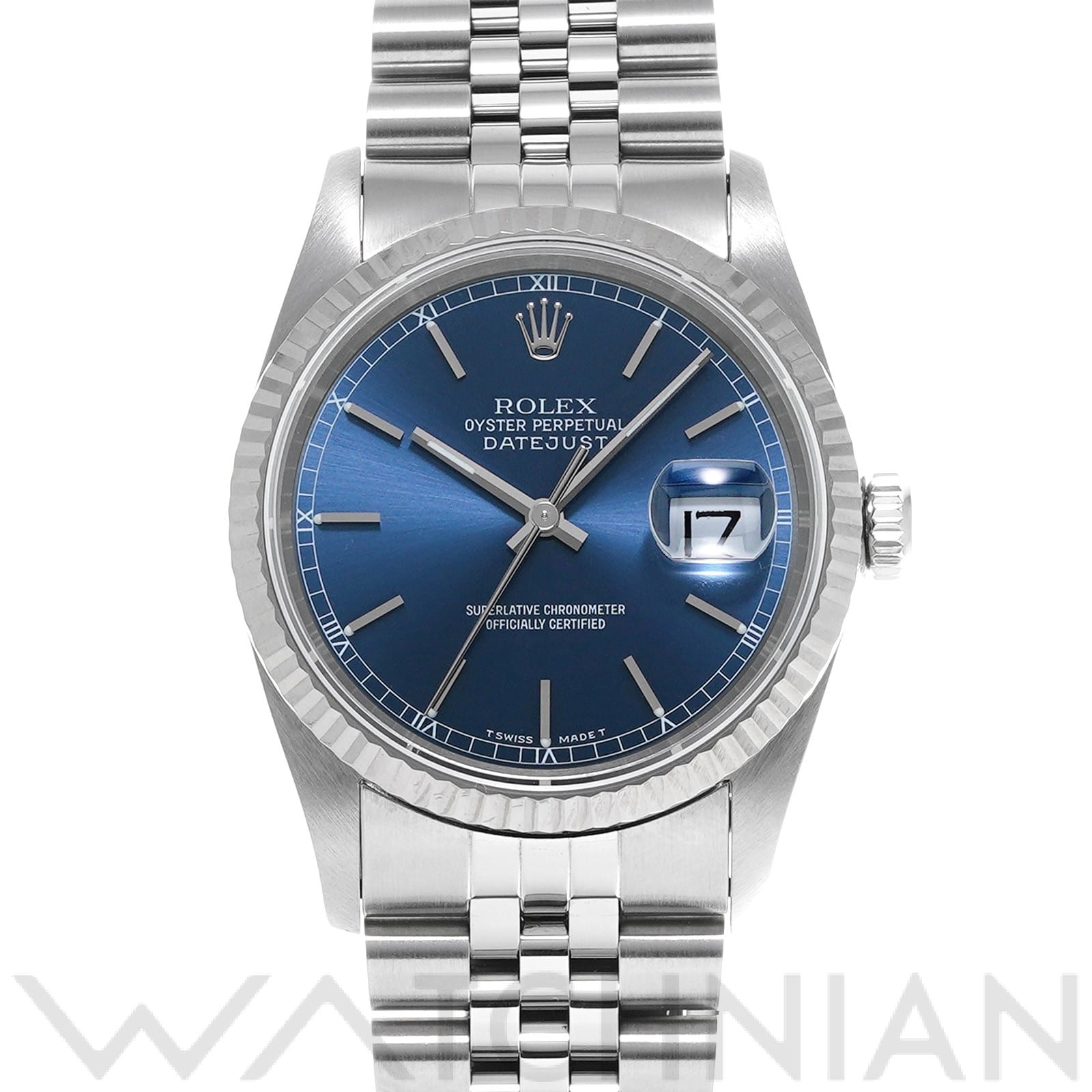 ロレックス デイトジャスト 16234 ブルー メンズ 時計 【中古】【wristwatch】