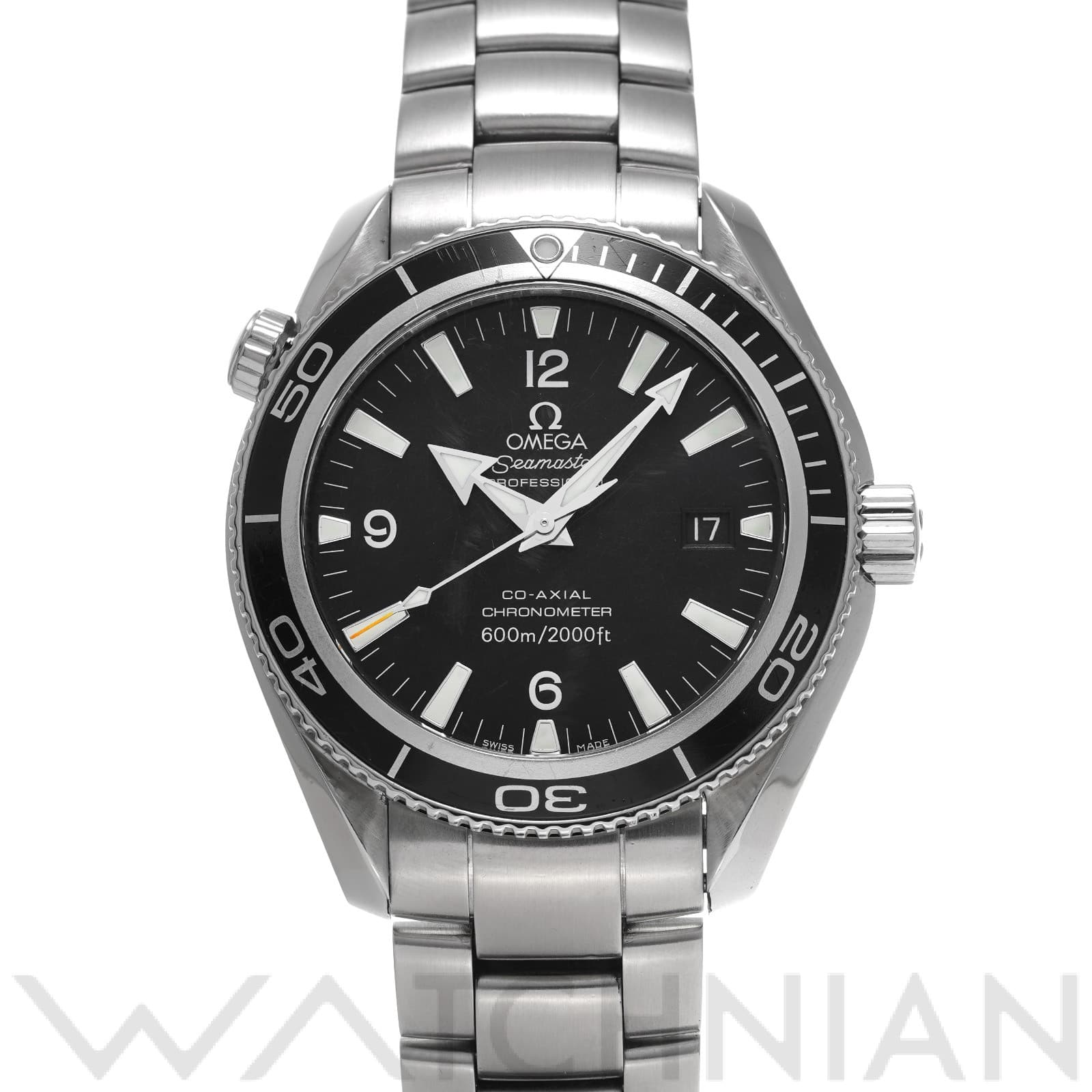 オメガ / OMEGA シーマスター プラネットオーシャン 600 コーアクシャル 2201.50 ブラック メンズ 時計 【中古】【wristwatch】