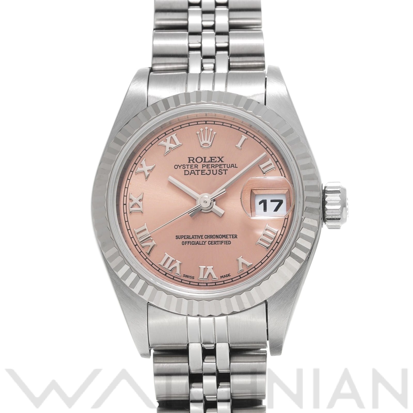 ロレックス デイトジャスト 79174 ピンク レディース 時計 【中古】【wristwatch】