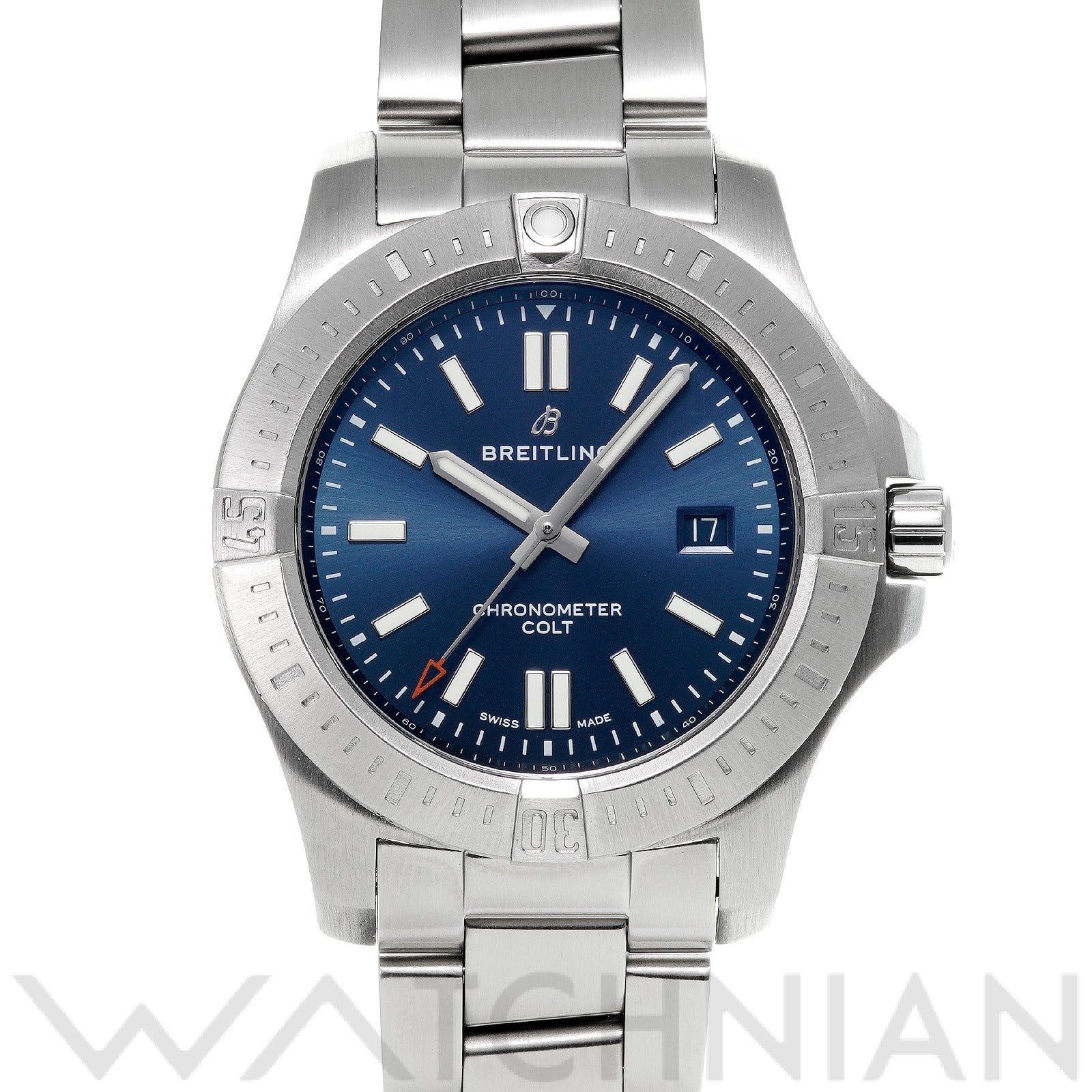 ブライトリング / BREITLING コルト オートマチック 44 A17388101C1A1 ブルー メンズ 時計 【中古】【wristwatch】