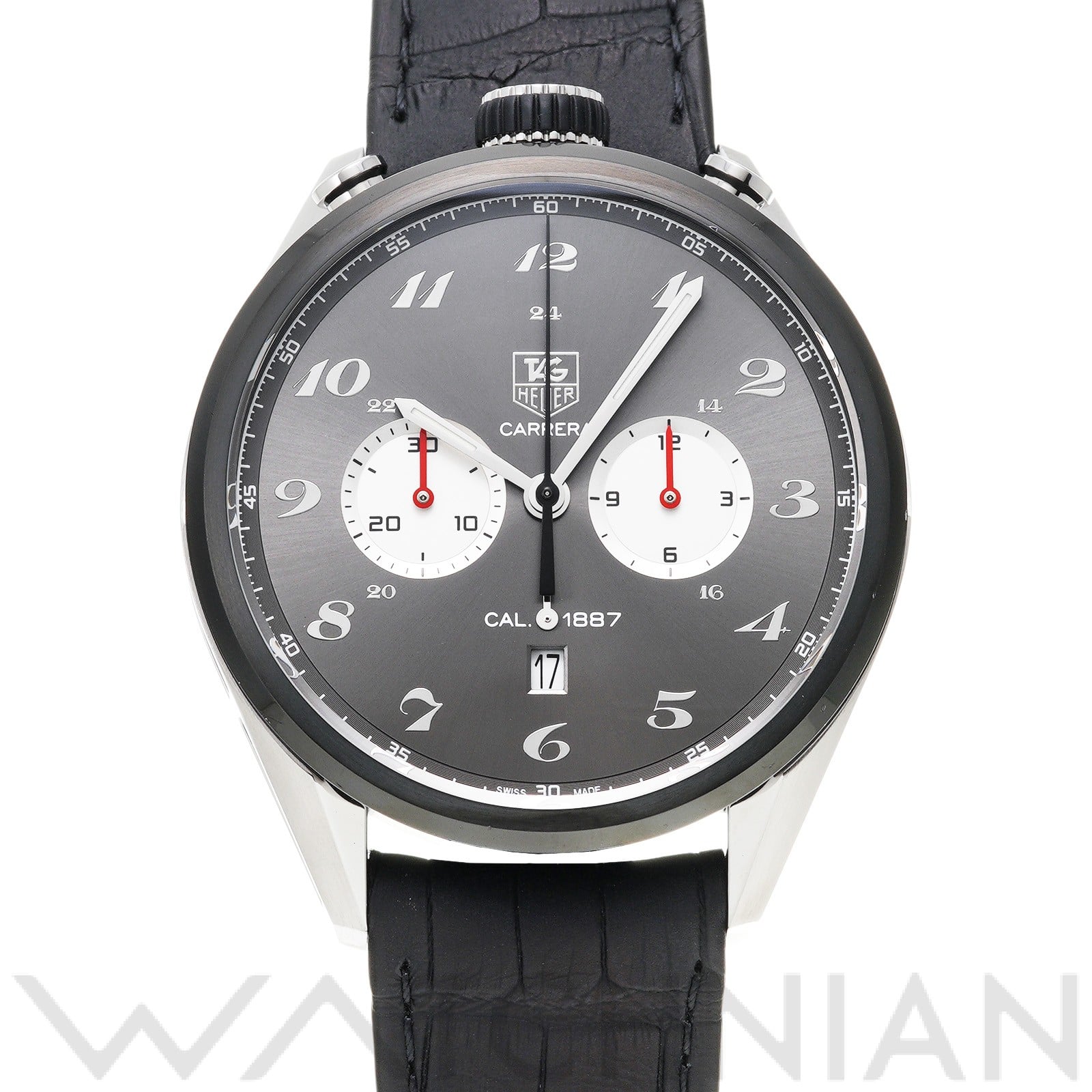 カレラ キャリバー1887 クロノグラフ 100th CAR2C14.FC6327 グレー/シルバー タグホイヤー TAG HEUER メンズ 【中古】