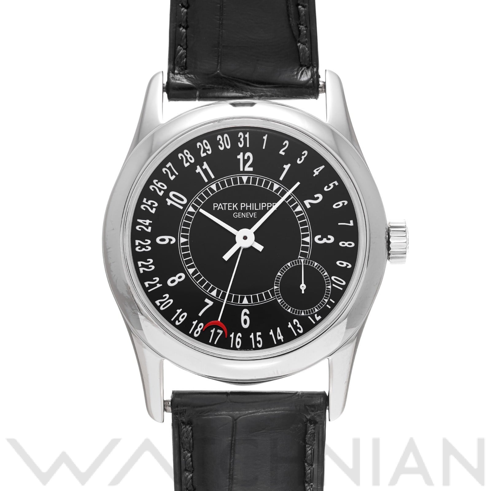 カラトラバ 6000G-001 ブラック パテック フィリップ PATEK PHILIPPE メンズ 【中古】
